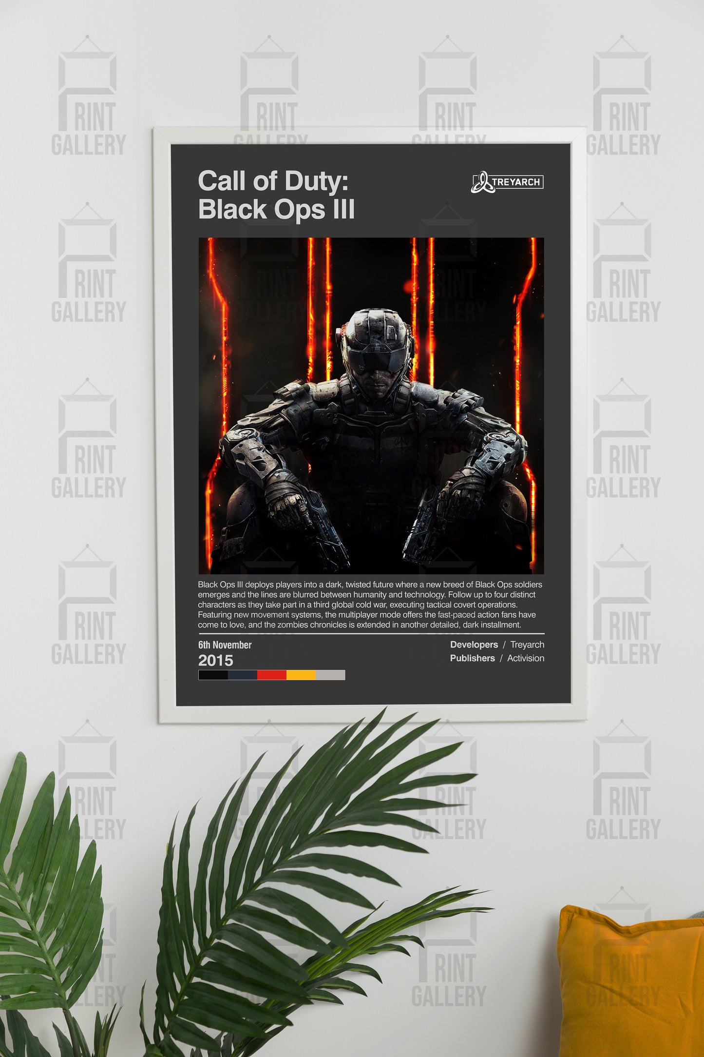 Call of Duty Black Ops III Video Game Poster & Digital Download