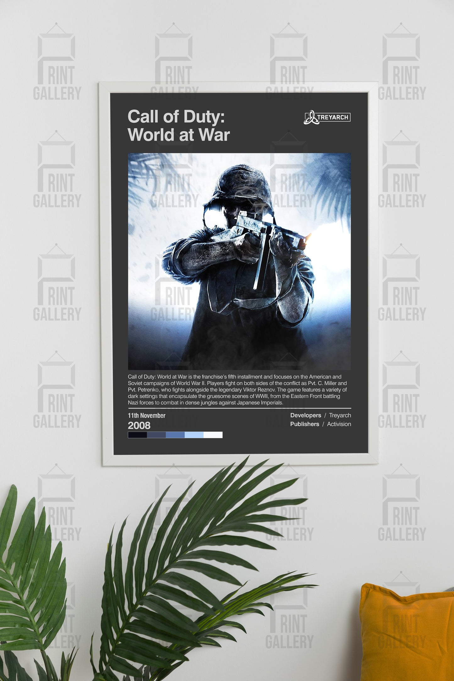 Call of Duty 5 World at War Video Game Poster & Digital Download