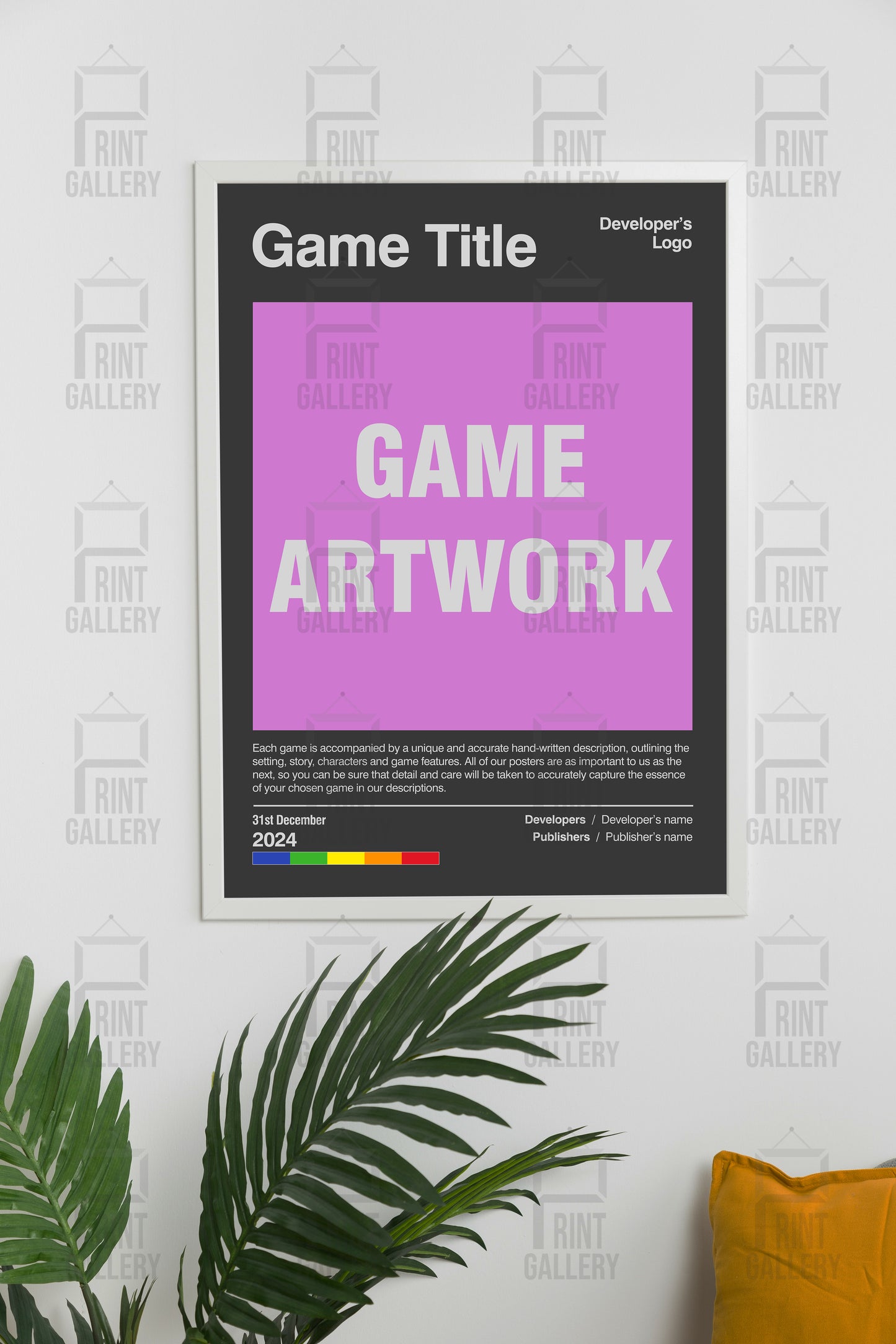 Personalised Custom 24x36" Video Game Poster