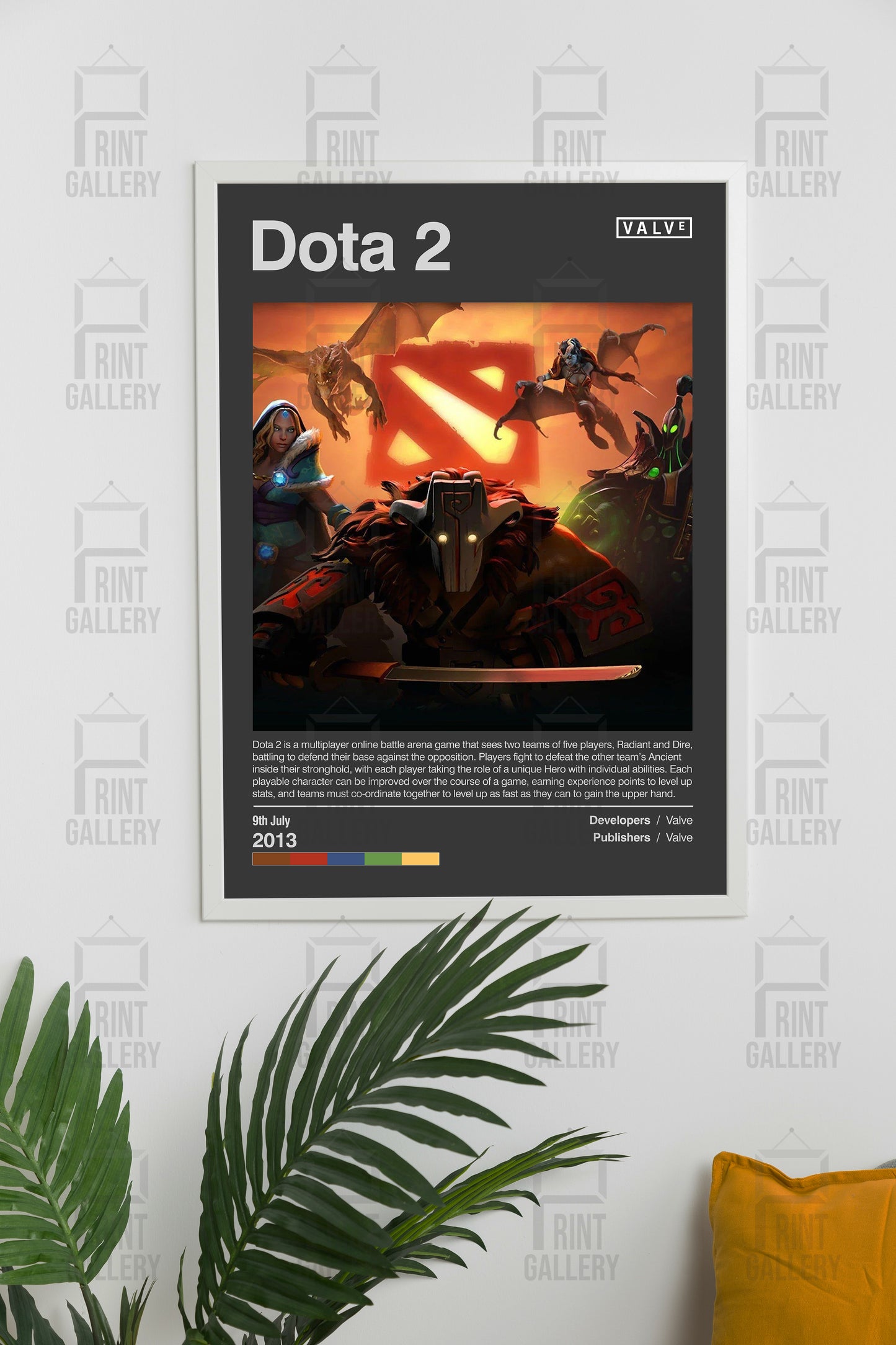 Dota 2 Video Game Poster & Digital Download