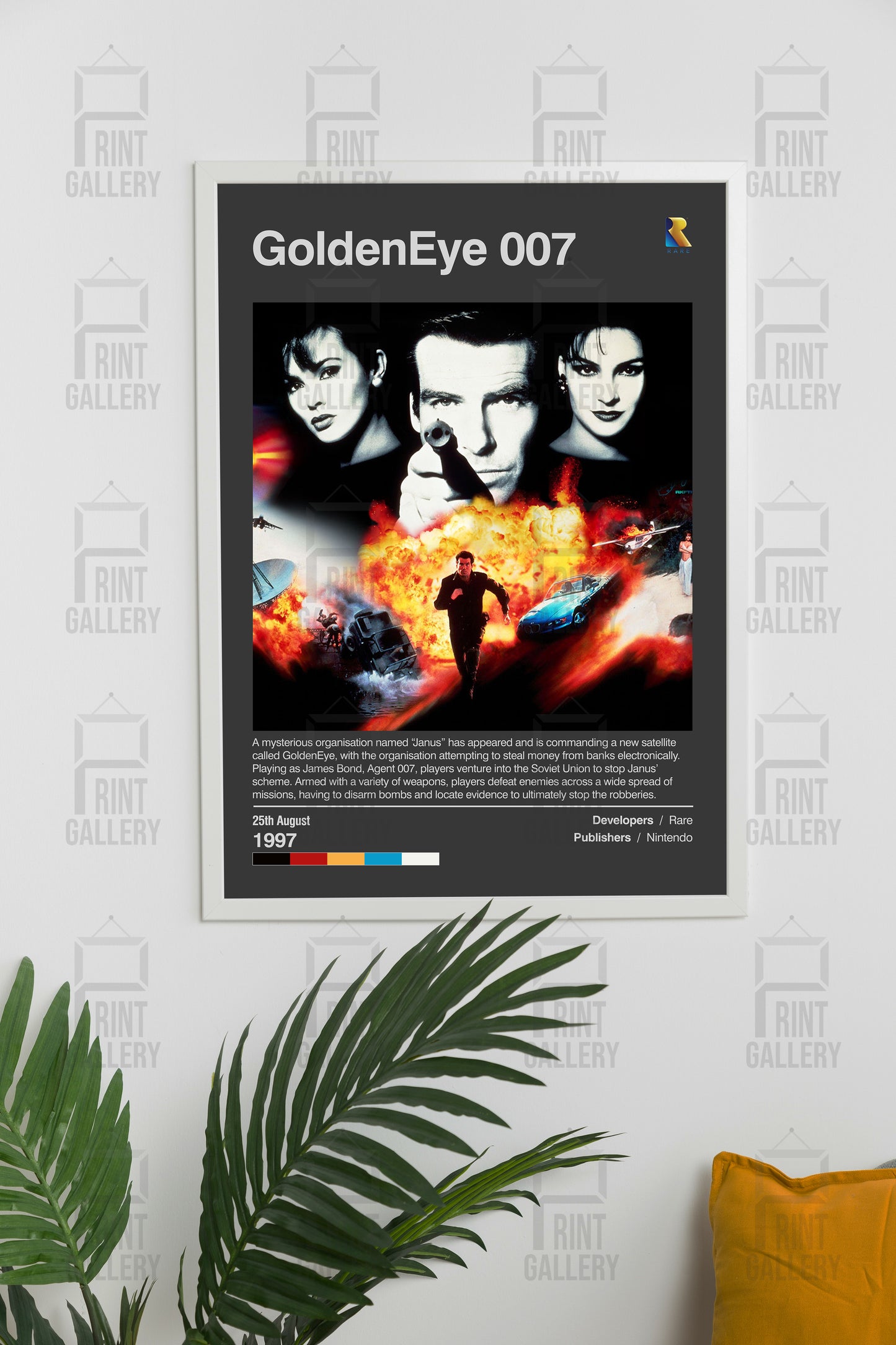 GoldenEye 007 Video Game Poster & Digital Download