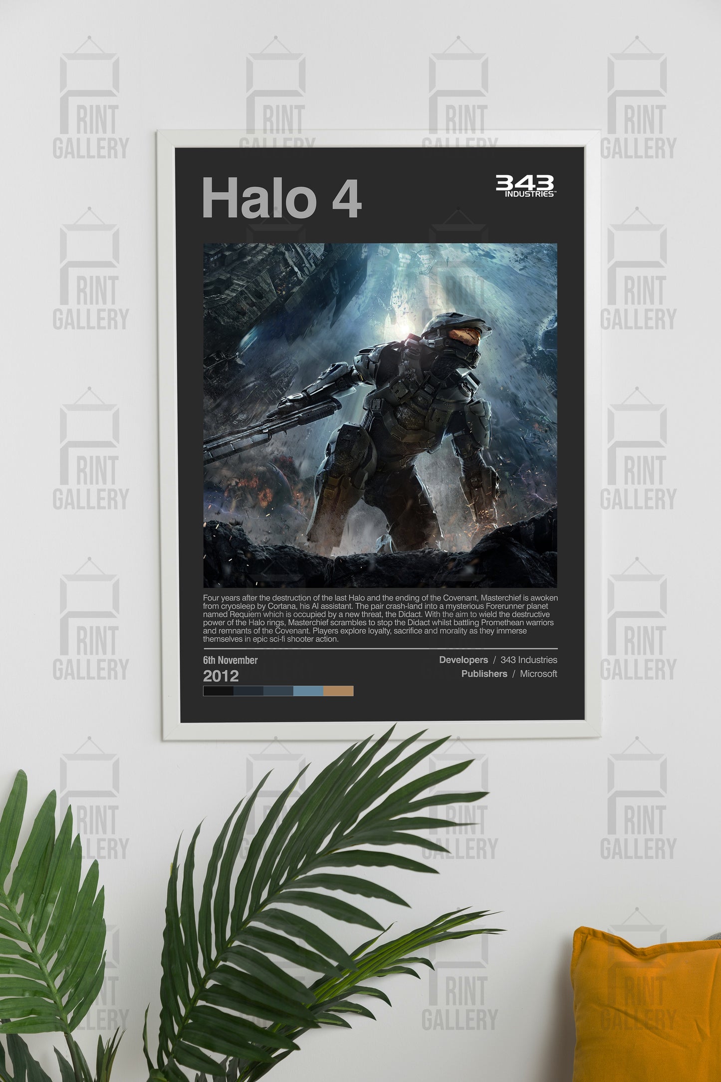 Halo 4 Video Game Poster & Digital Download