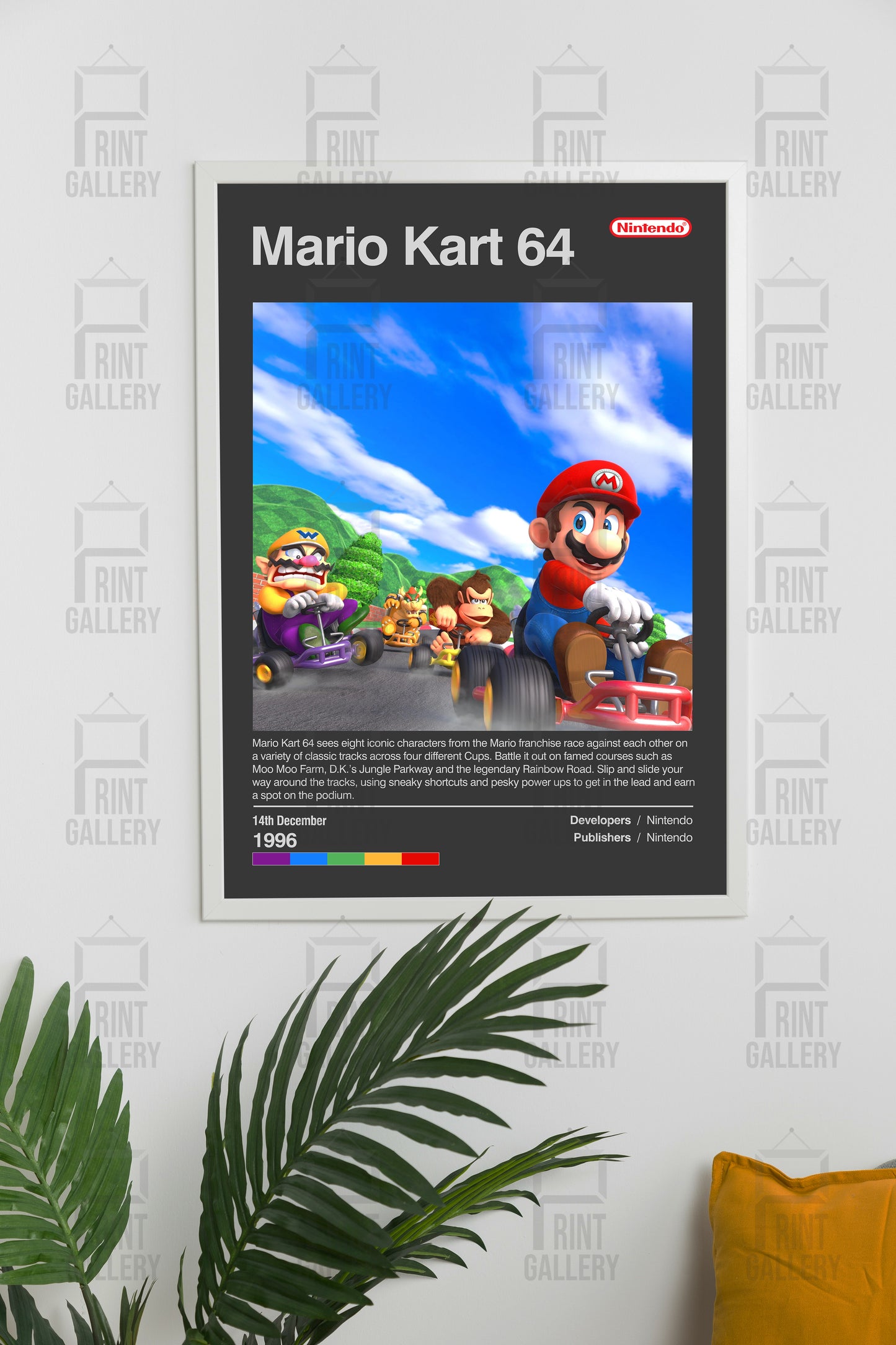 Mario Kart 64 1996 Video Game Poster & Digital Download