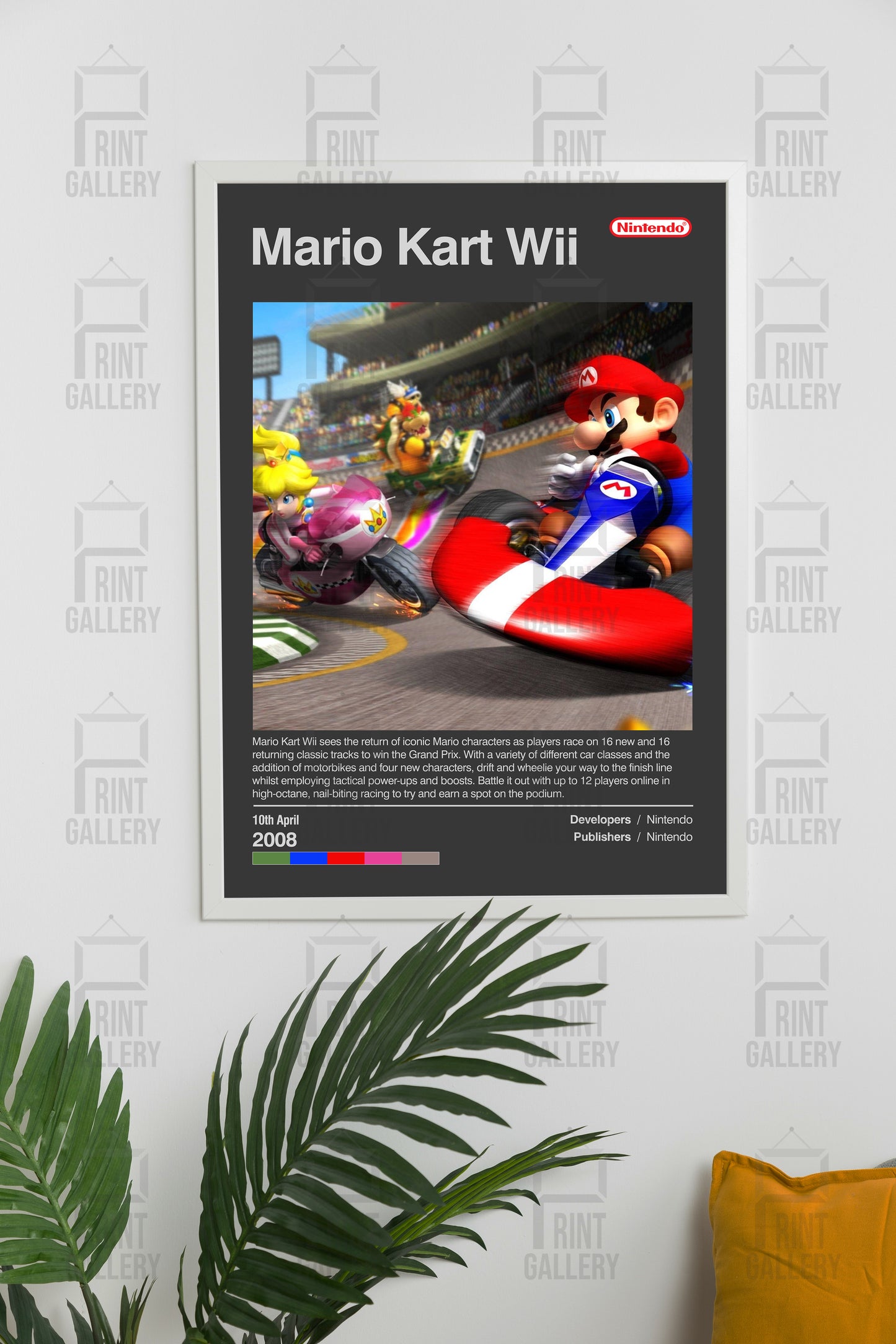 Mario Kart Wii Video Game Poster & Digital Download