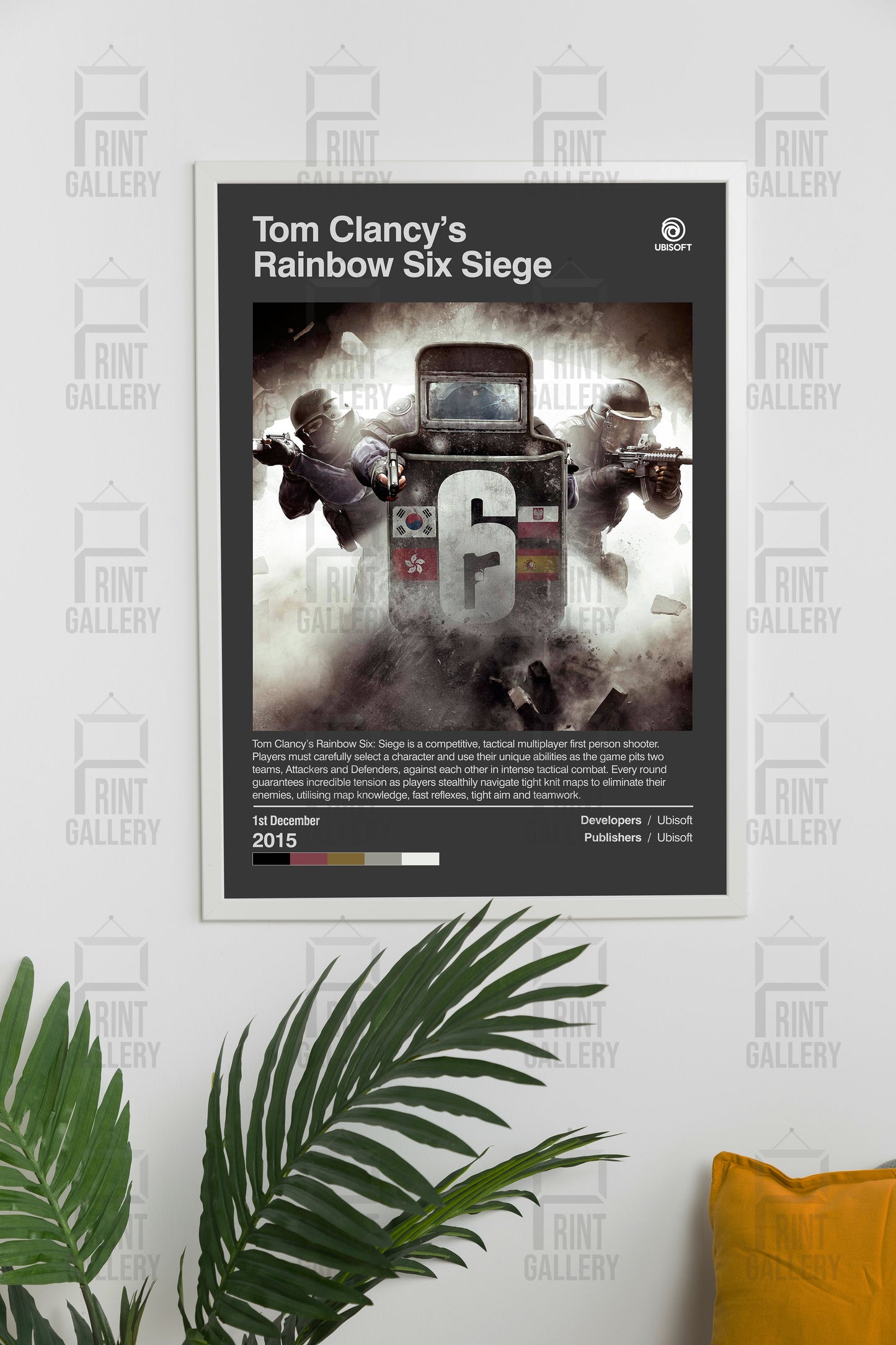Rainbow Six Siege Video Game Poster & Digital Download