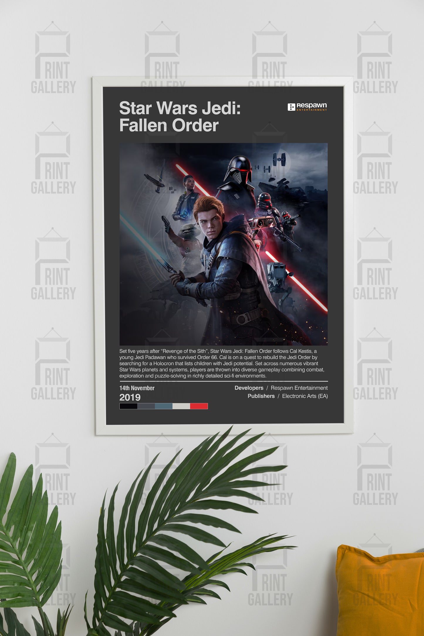 Star Wars Jedi Fallen Order Video Game Poster & Digital Download