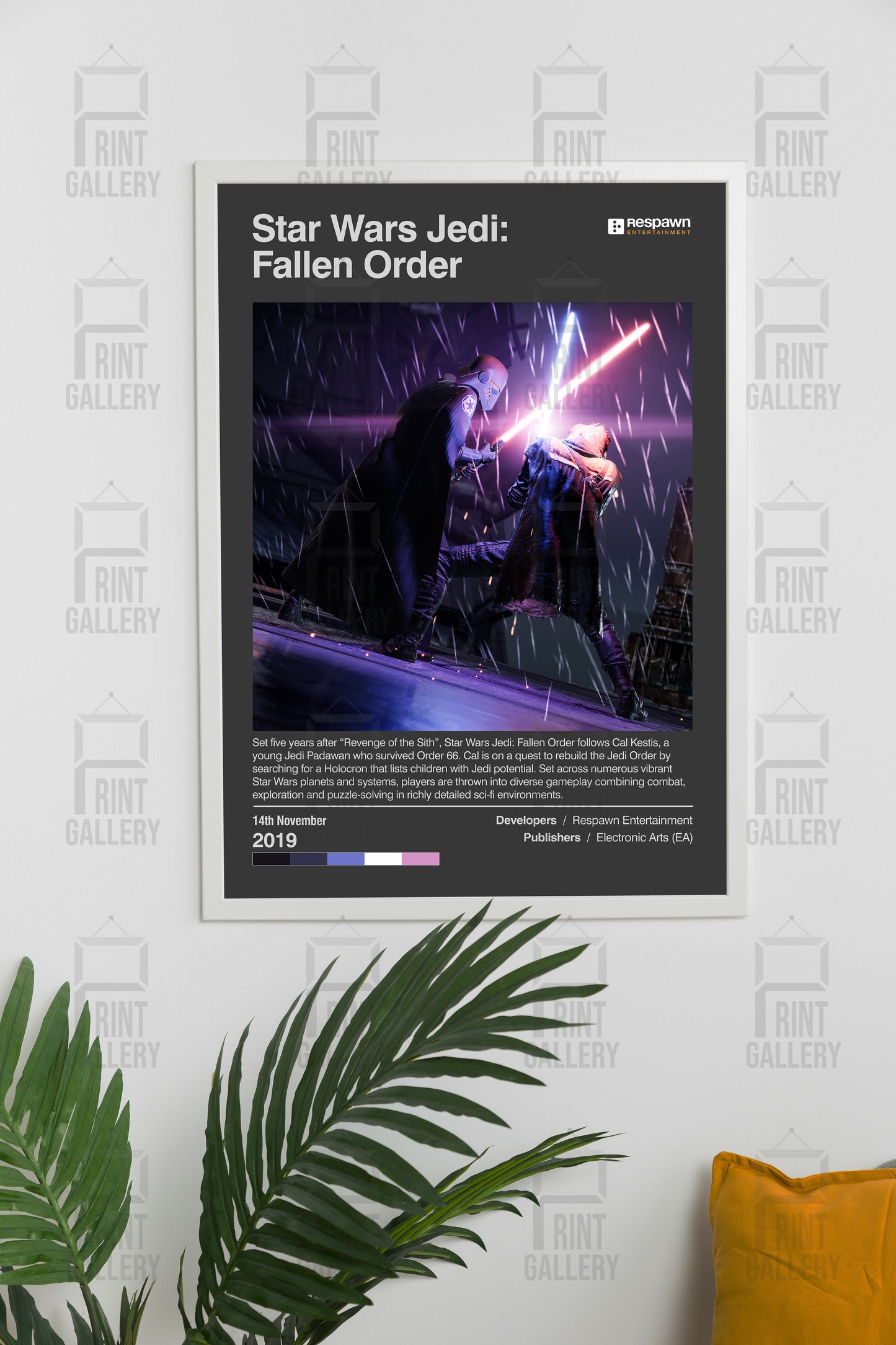 Star Wars Jedi Fallen Order Video Game Poster & Digital Download