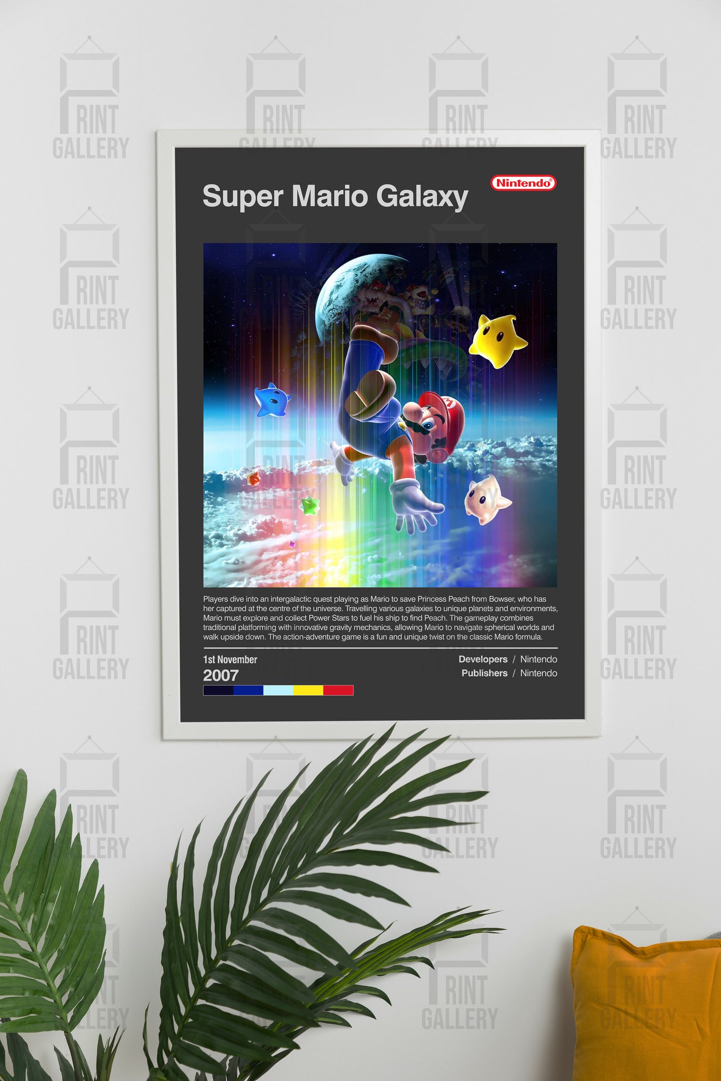 Super Mario Galaxy Video Game Poster & Digital Download