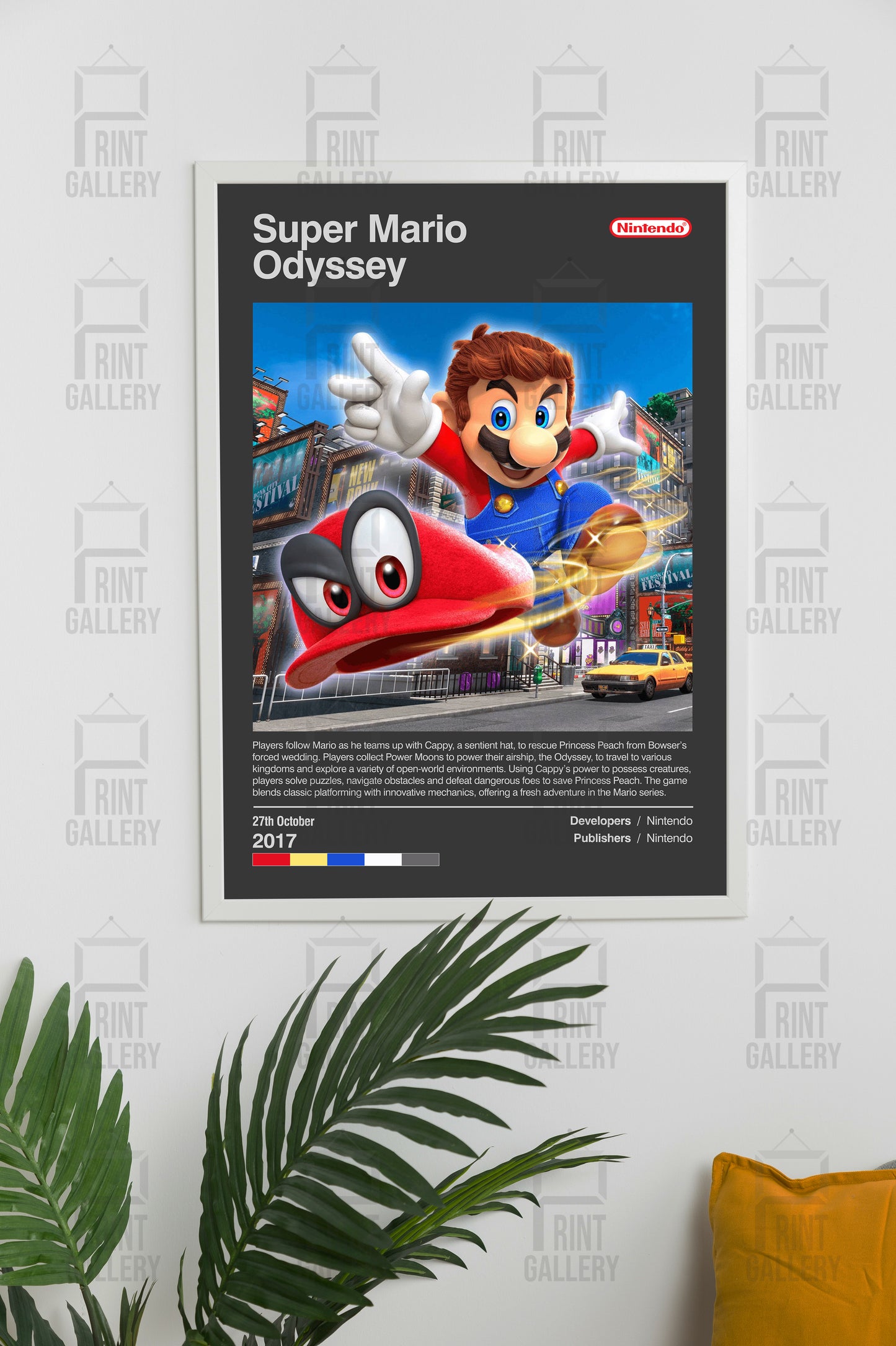 Super Mario Odyssey Video Game Poster & Digital Download