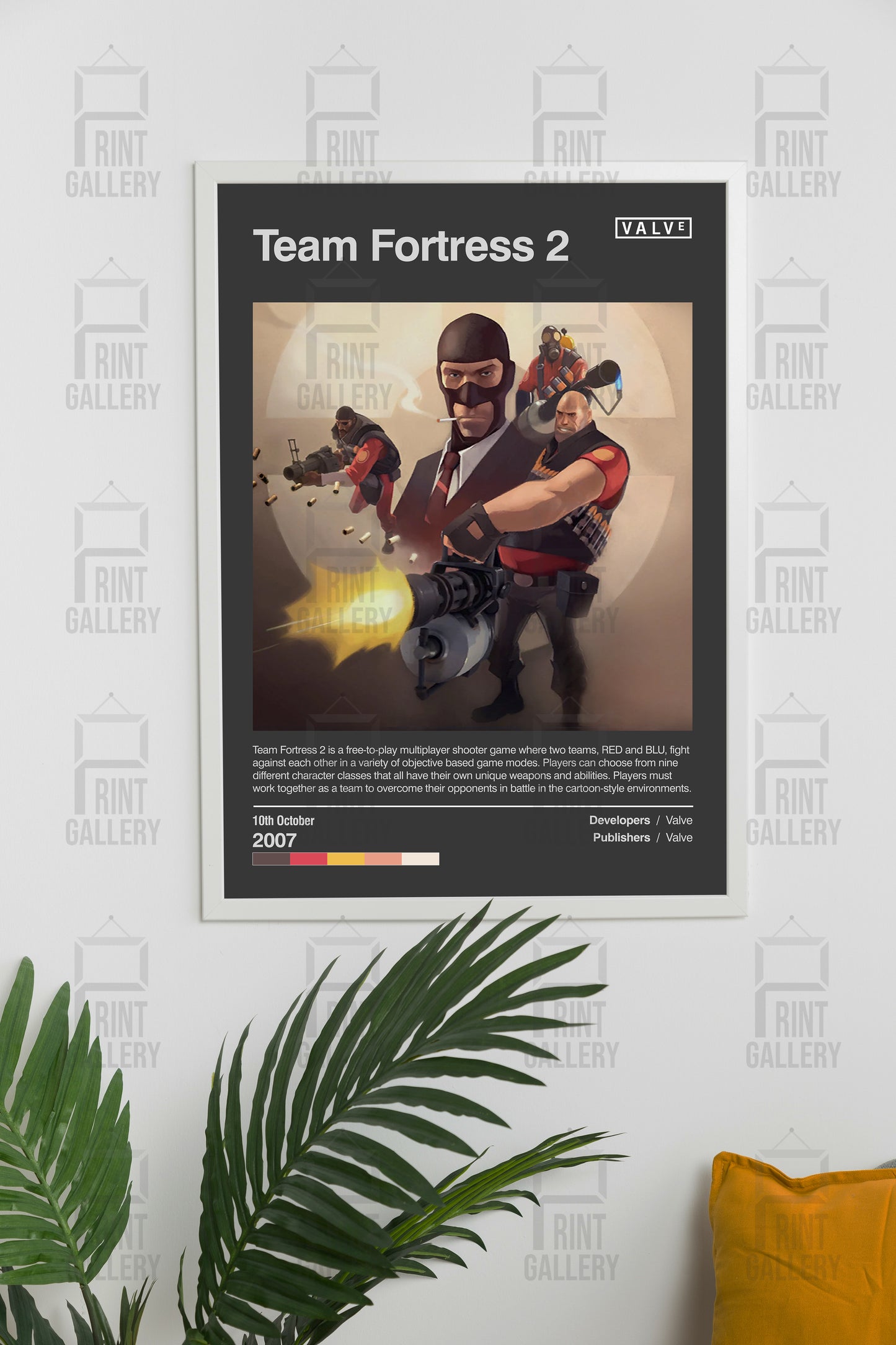 Team Fortress 2 Video Game Poster & Digital Download