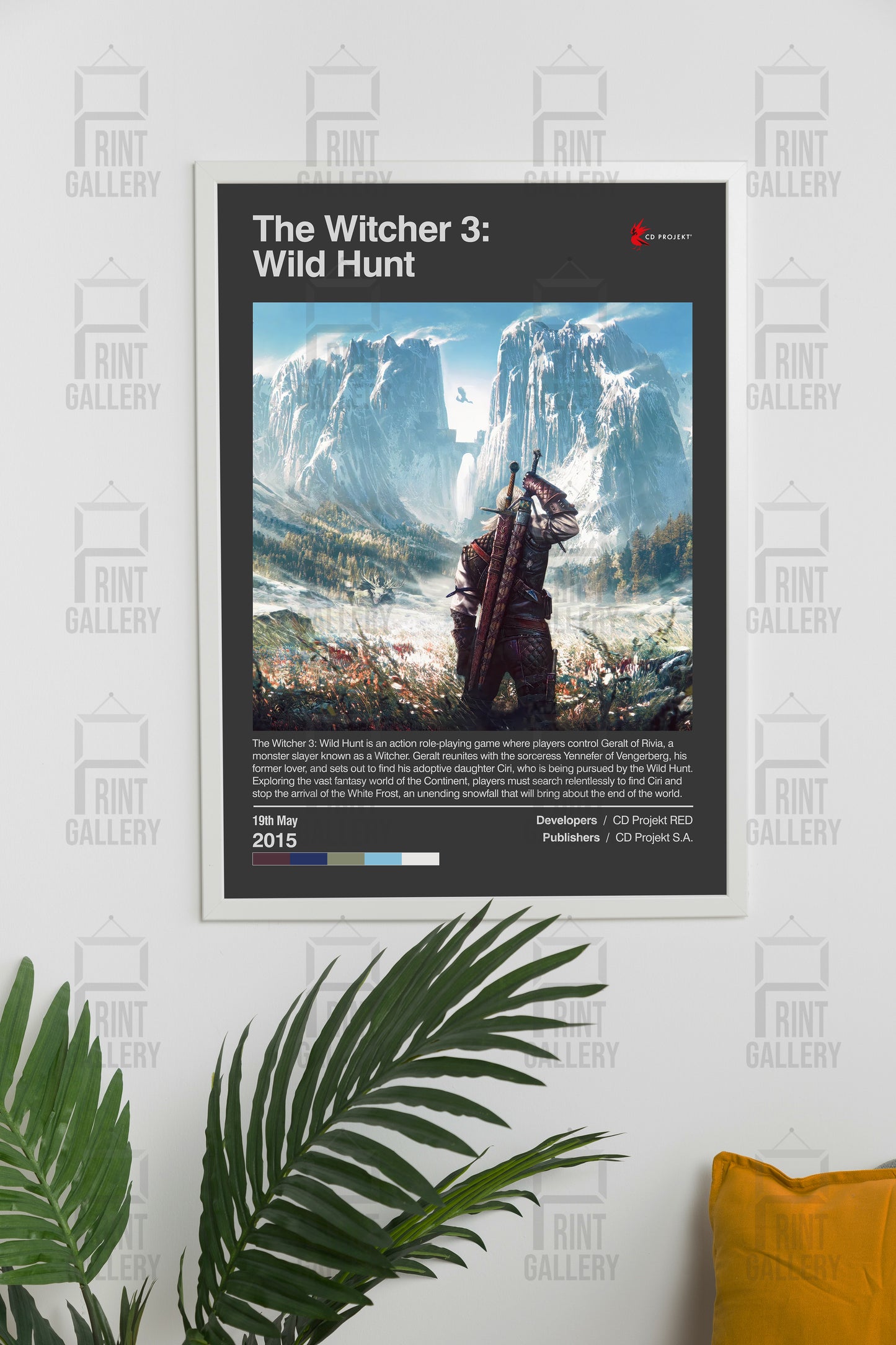 The Witcher 3 Wild Hunt Video Game Poster & Digital Download
