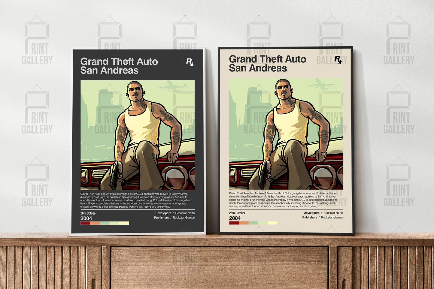 Grand Theft Auto San Andreas Video Game Poster & Digital Download