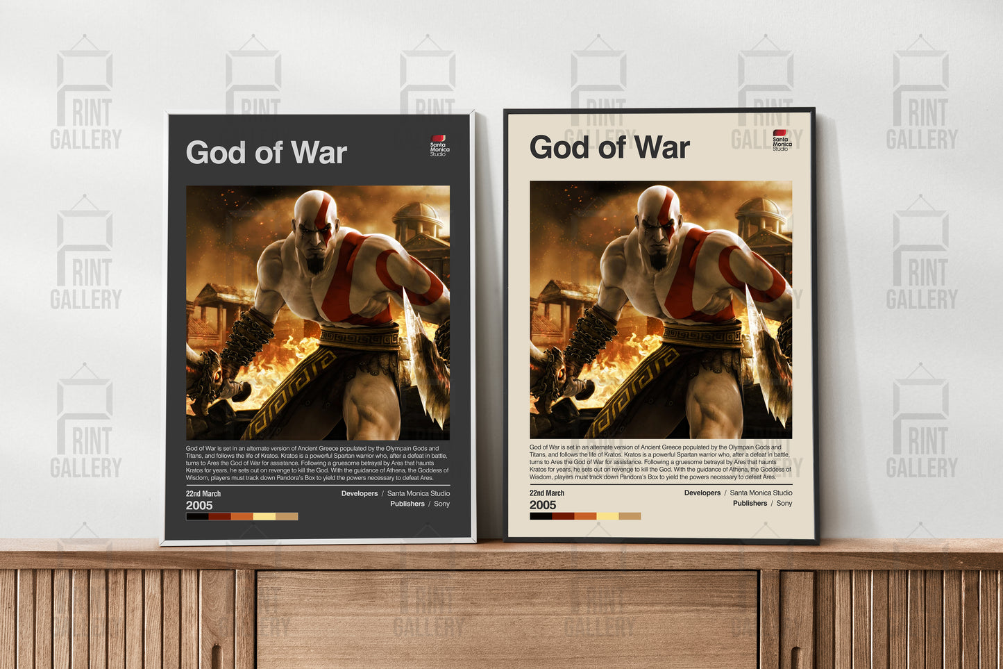 God of War Video Game Poster & Digital Download