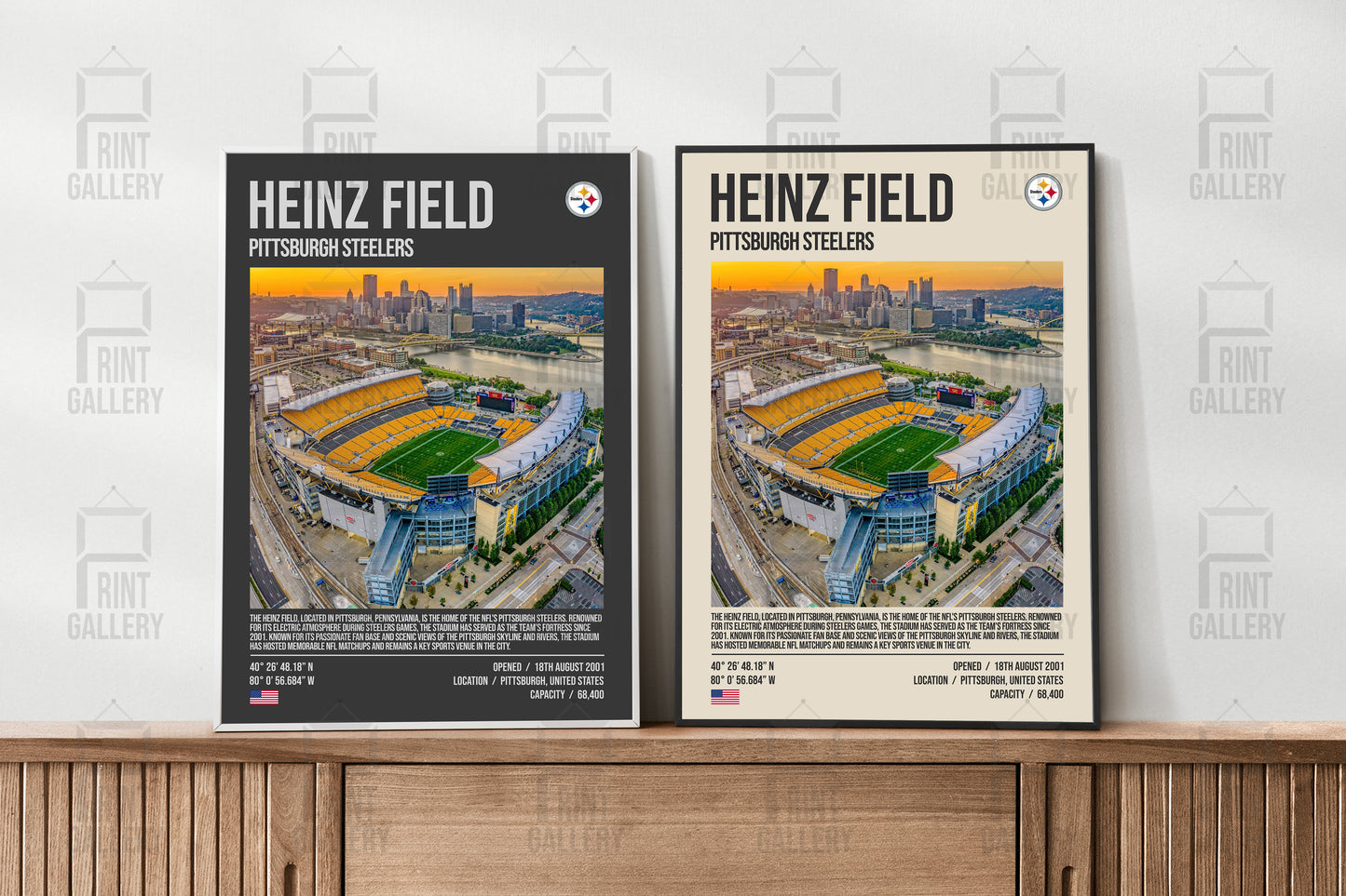 Pittsburgh Steelers Heinz Field NFL Stadium Poster & Digital Download