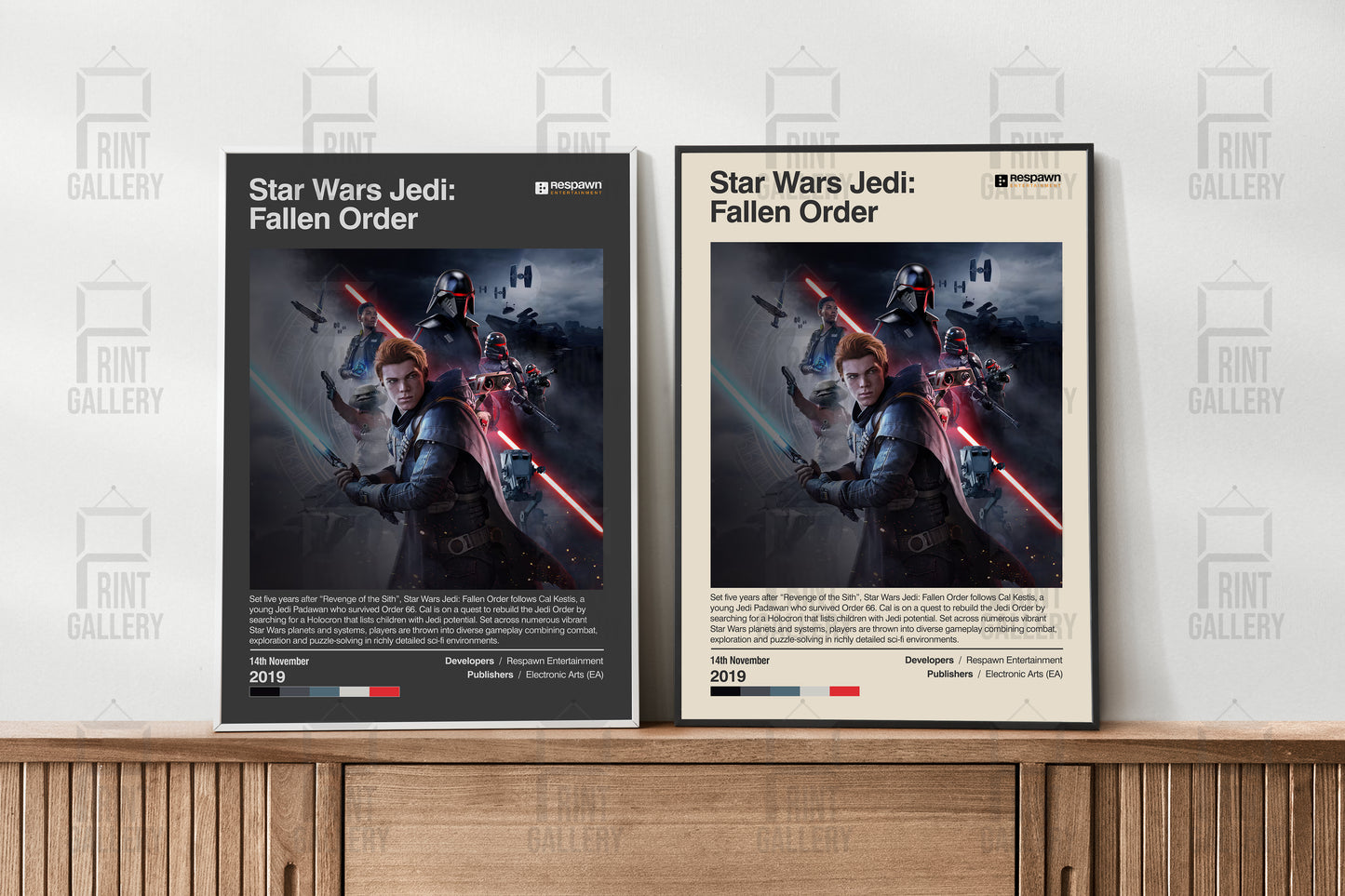 Star Wars Jedi Fallen Order Video Game Poster & Digital Download
