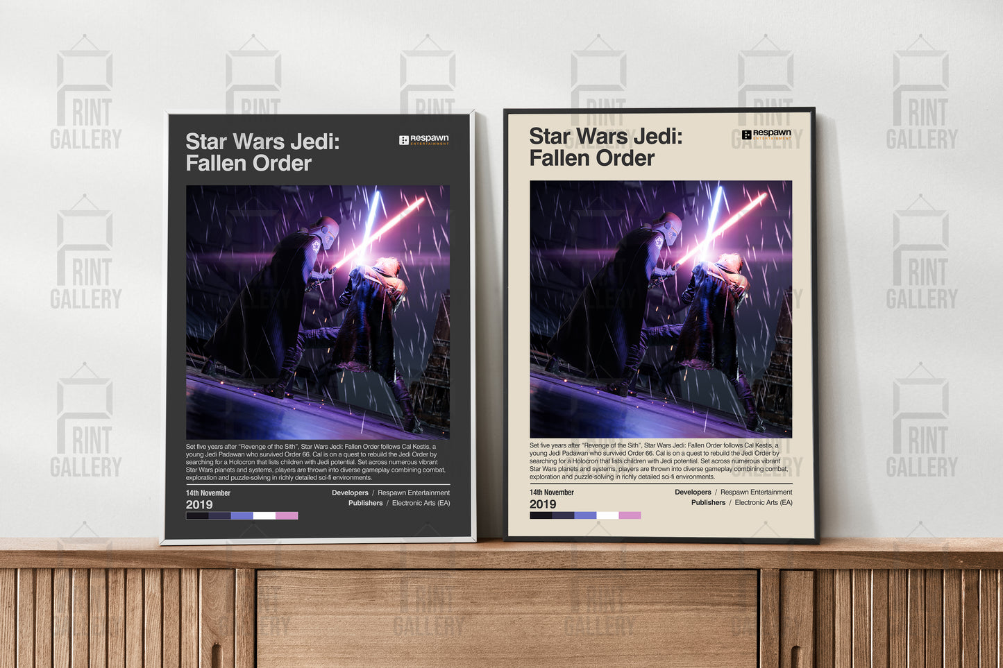 Star Wars Jedi Fallen Order Video Game Poster & Digital Download