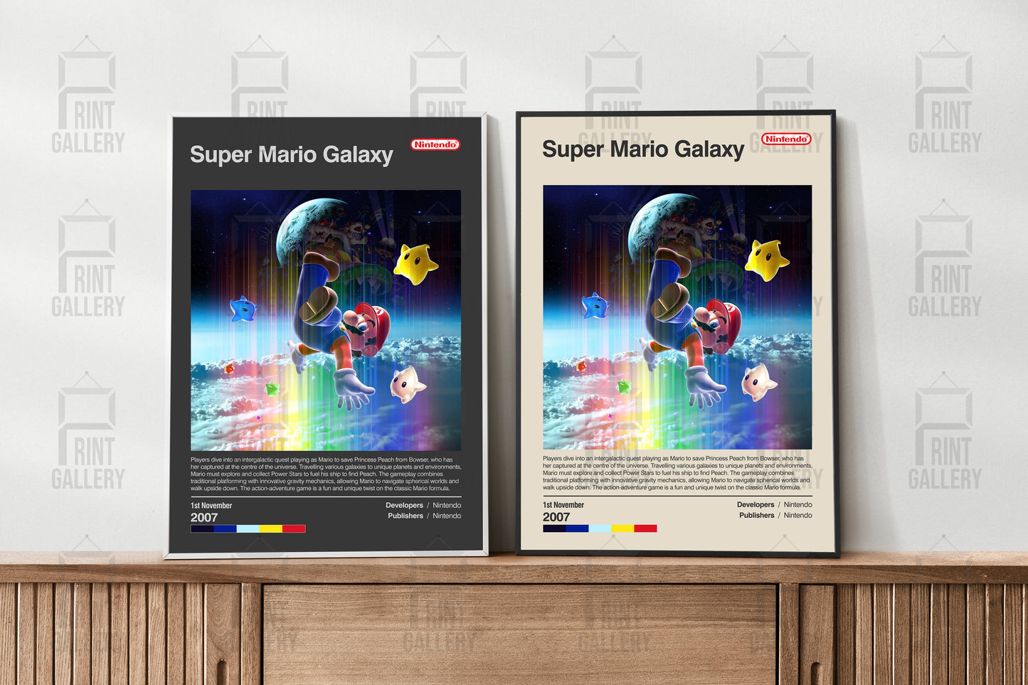 Super Mario Galaxy Video Game Poster & Digital Download
