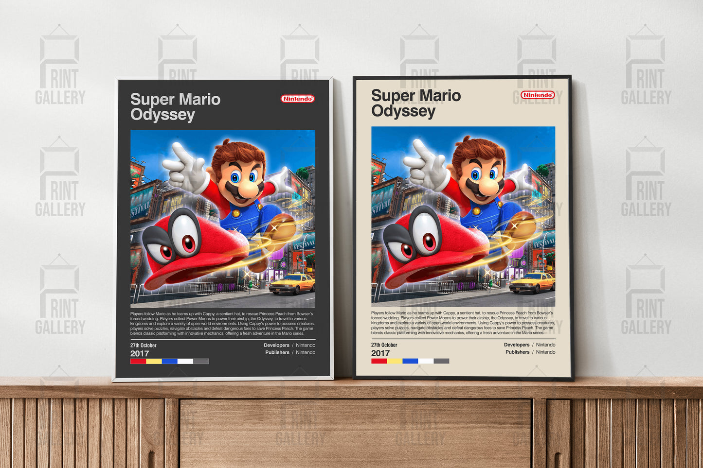 Super Mario Odyssey Video Game Poster & Digital Download