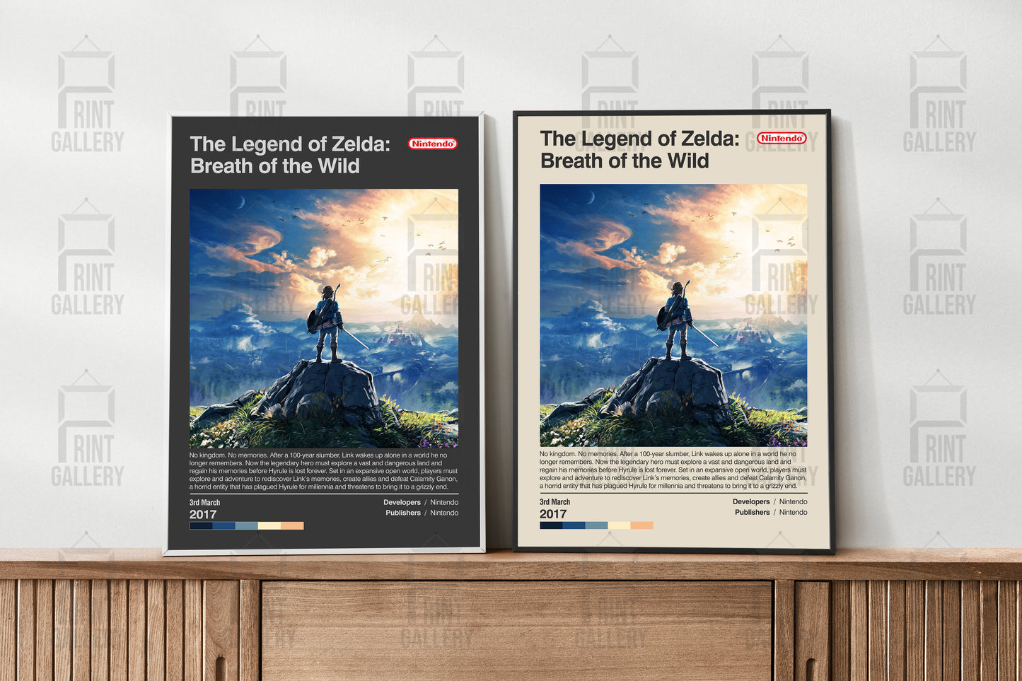 The Legend of Zelda Breath of the Wild Video Game Poster & Digital Download