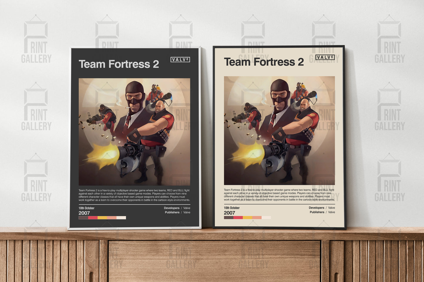 Team Fortress 2 Video Game Poster & Digital Download