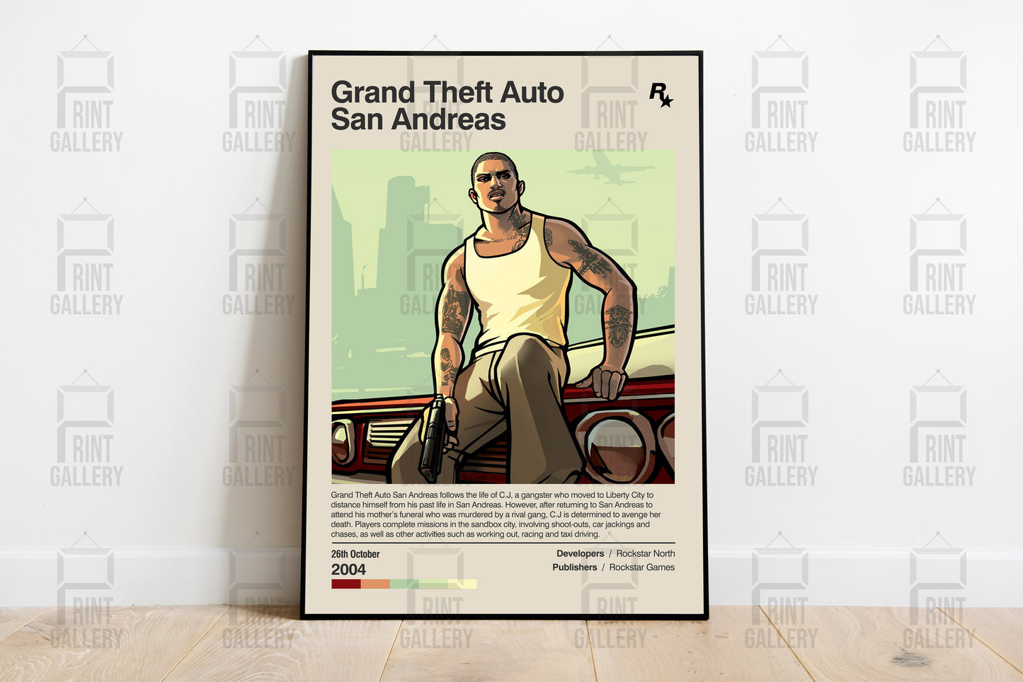 Grand Theft Auto San Andreas Video Game Poster & Digital Download