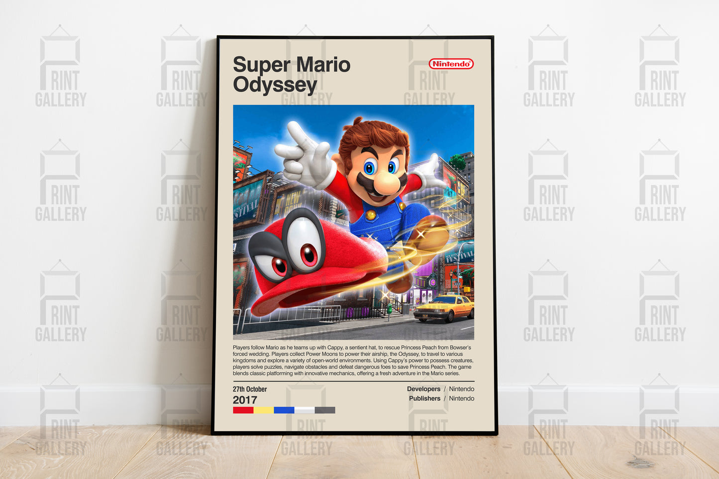 Super Mario Odyssey Video Game Poster & Digital Download