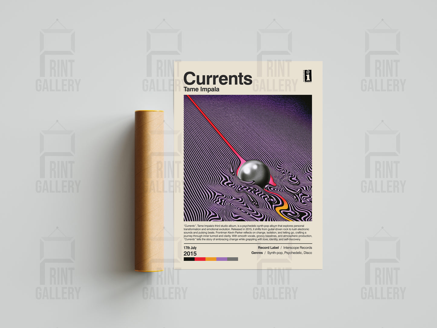 Currents- Tame Impala Album Poster