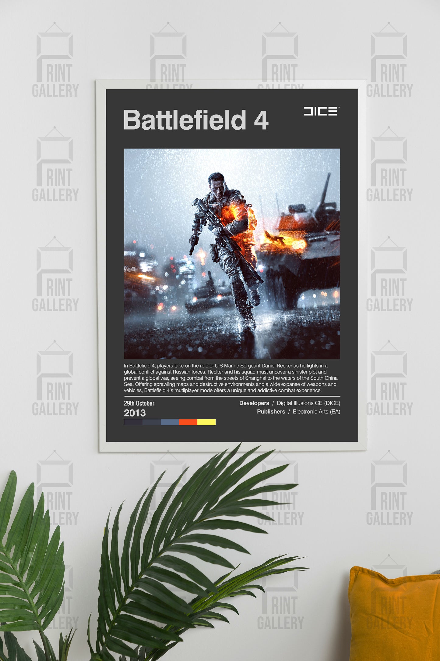 Battlefield 4 Video Game Poster & Digital Download