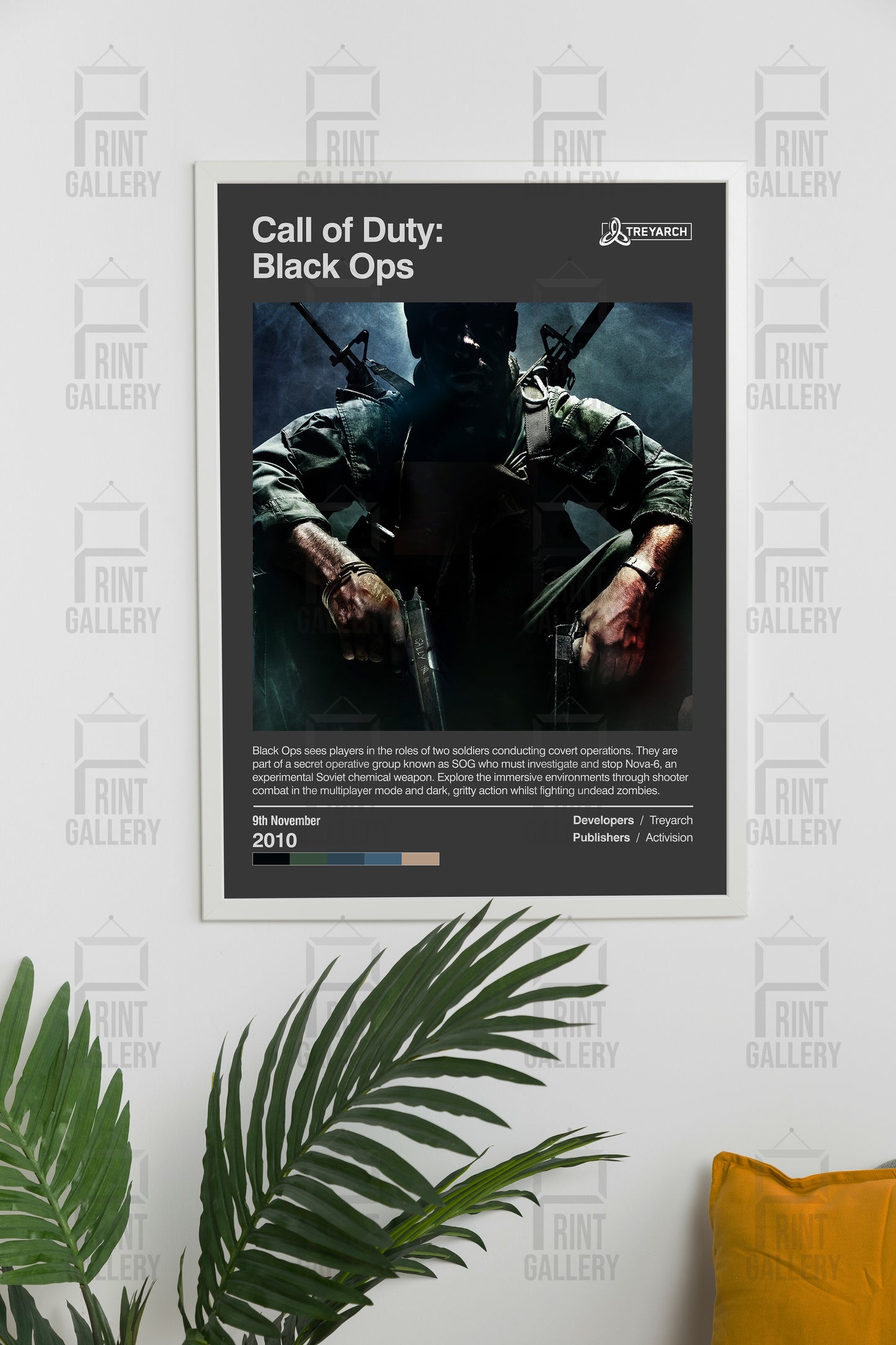 Call of Duty Black Ops Video Game Poster & Digital Download