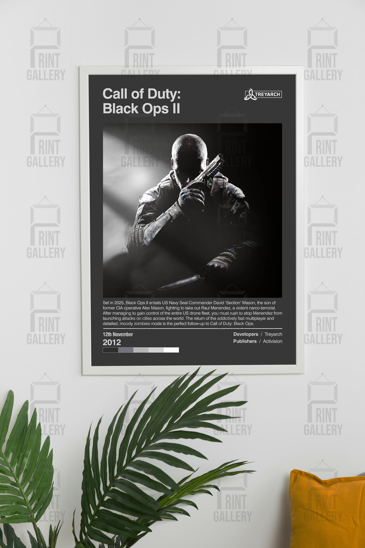 Call of Duty Black Ops II Video Game Poster & Digital Download