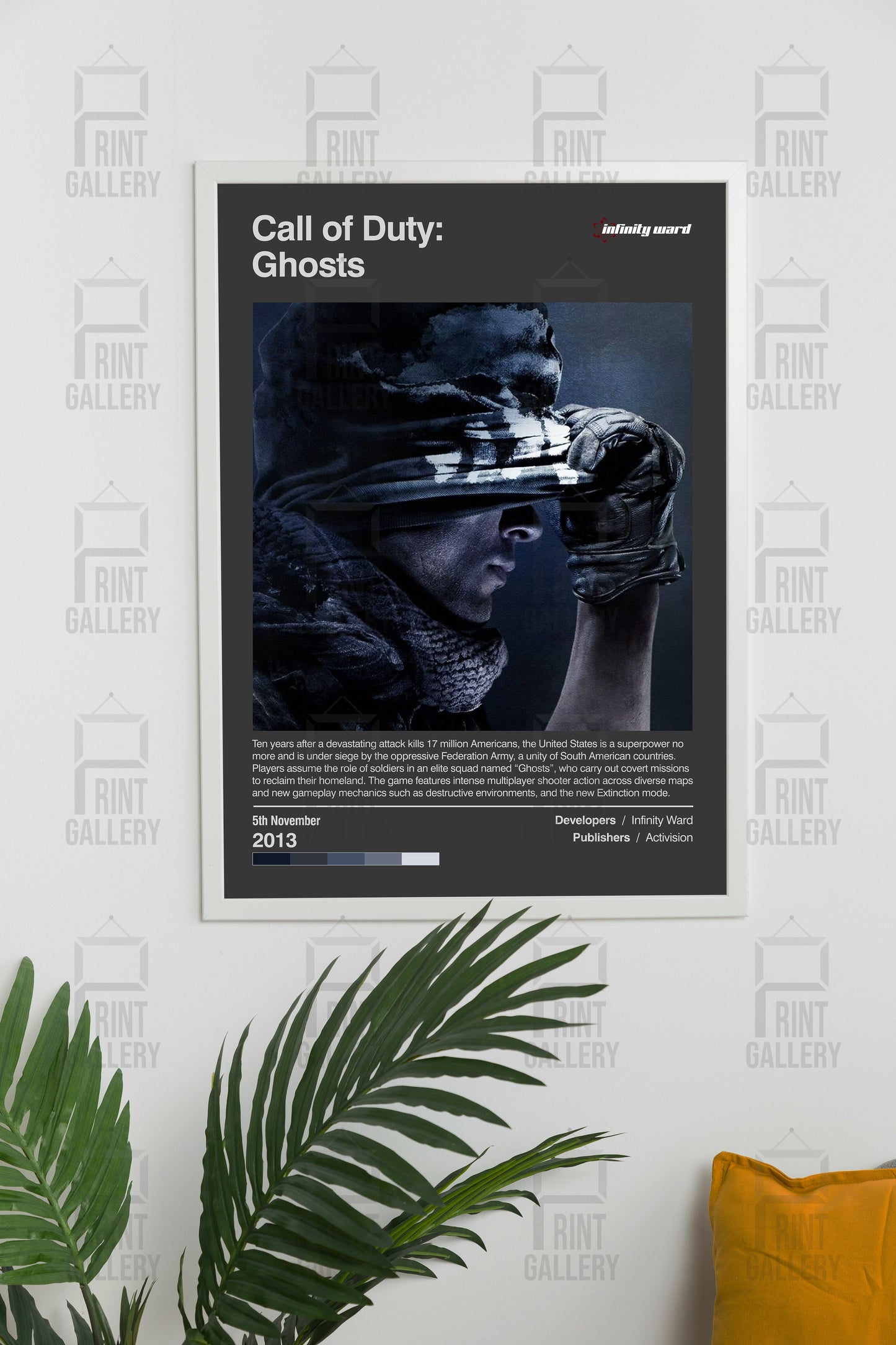 Call of Duty Ghosts Video Game Poster & Digital Download