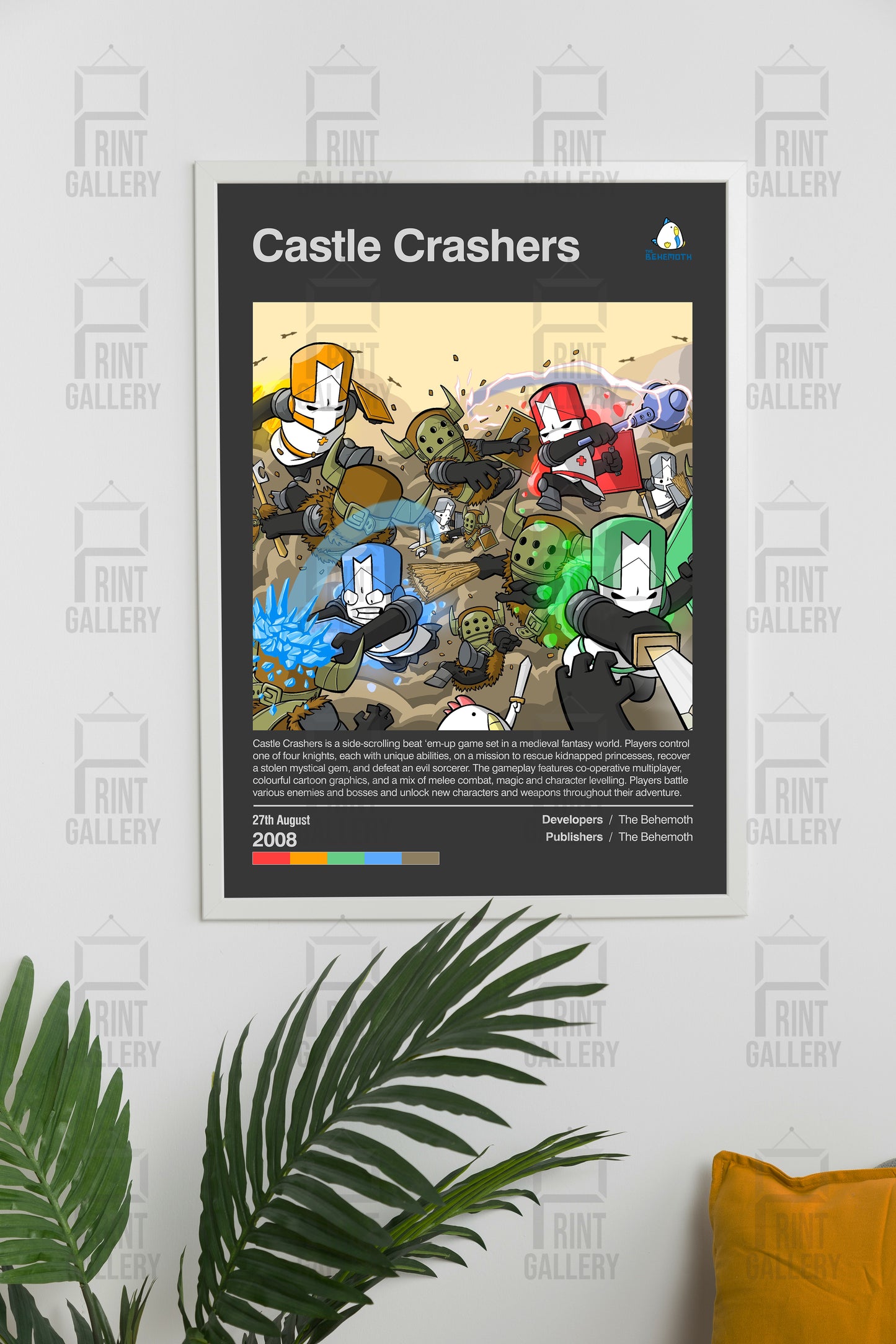 Castle Crashers Video Game Poster & Digital Download