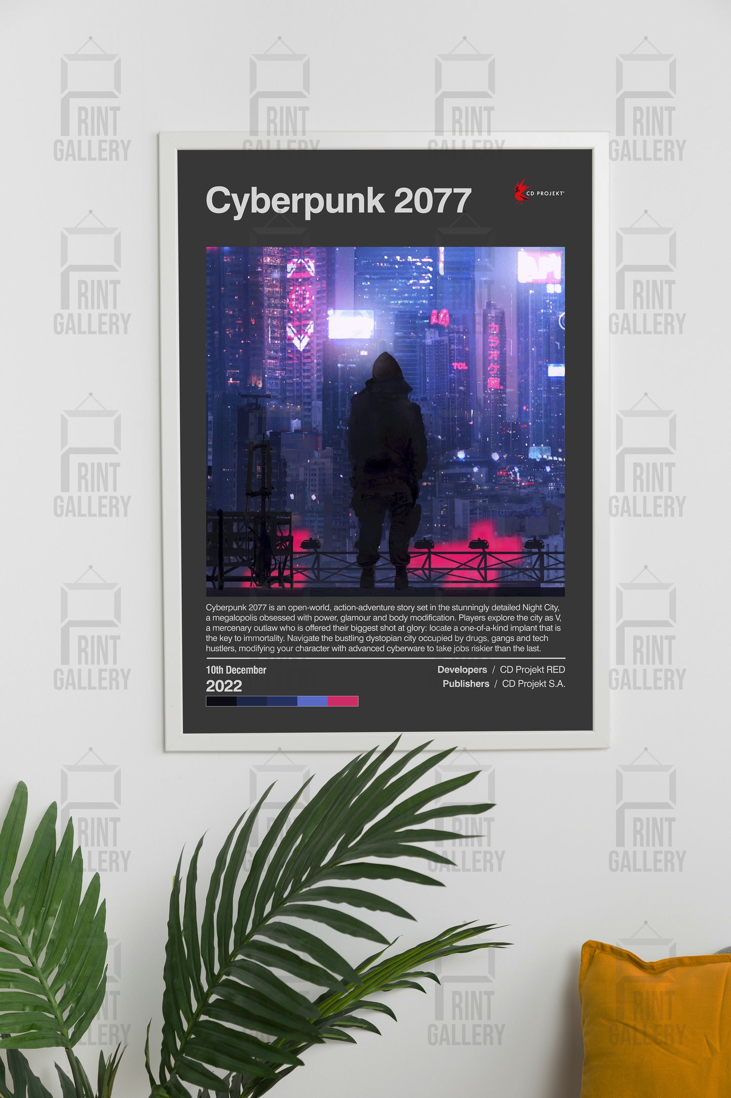 Cyberpunk 2077 Video Game Poster & Digital Download