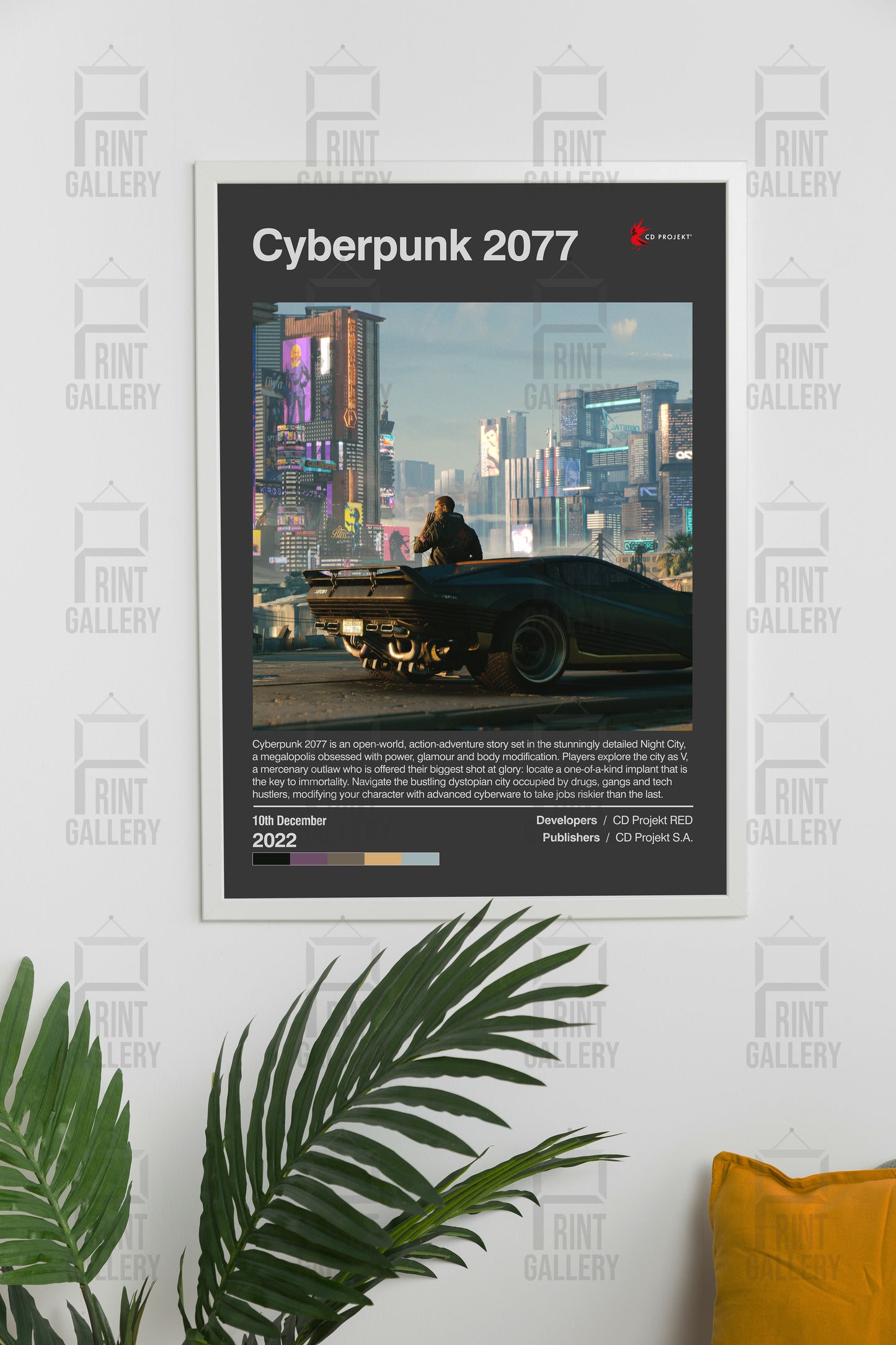 Cyberpunk 2077 Video Game Poster & Digital Download