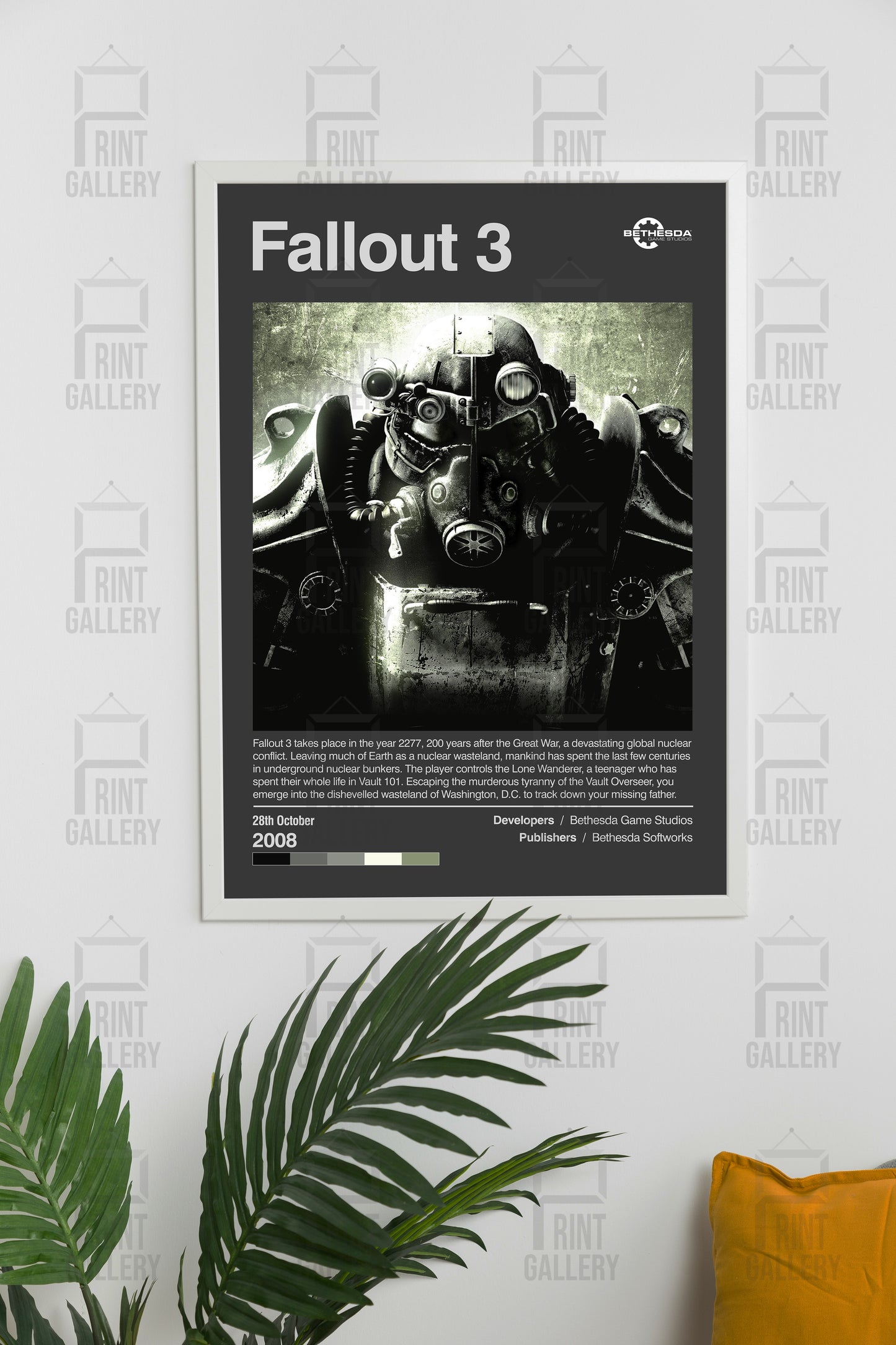 Fallout 3 Video Game Poster & Digital Download