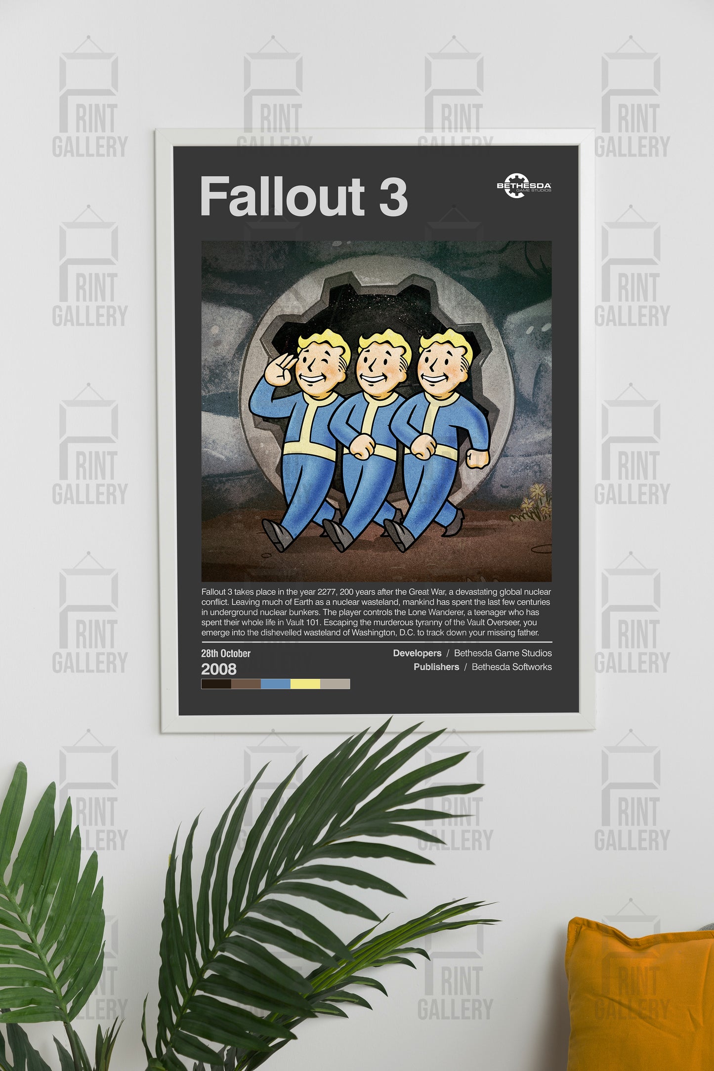 Fallout 3 Video Game Poster & Digital Download