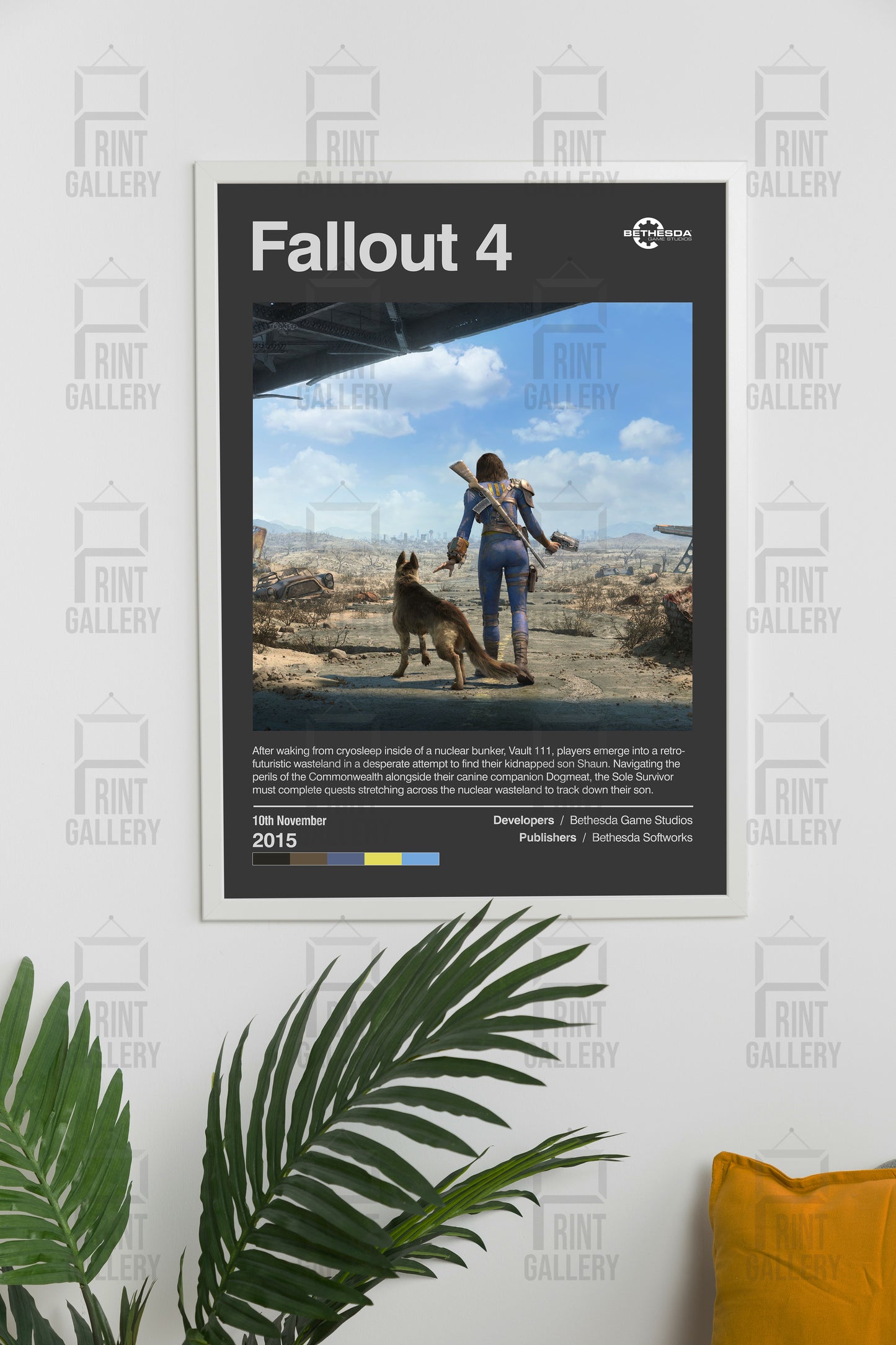 Fallout 4 Video Game Poster & Digital Download