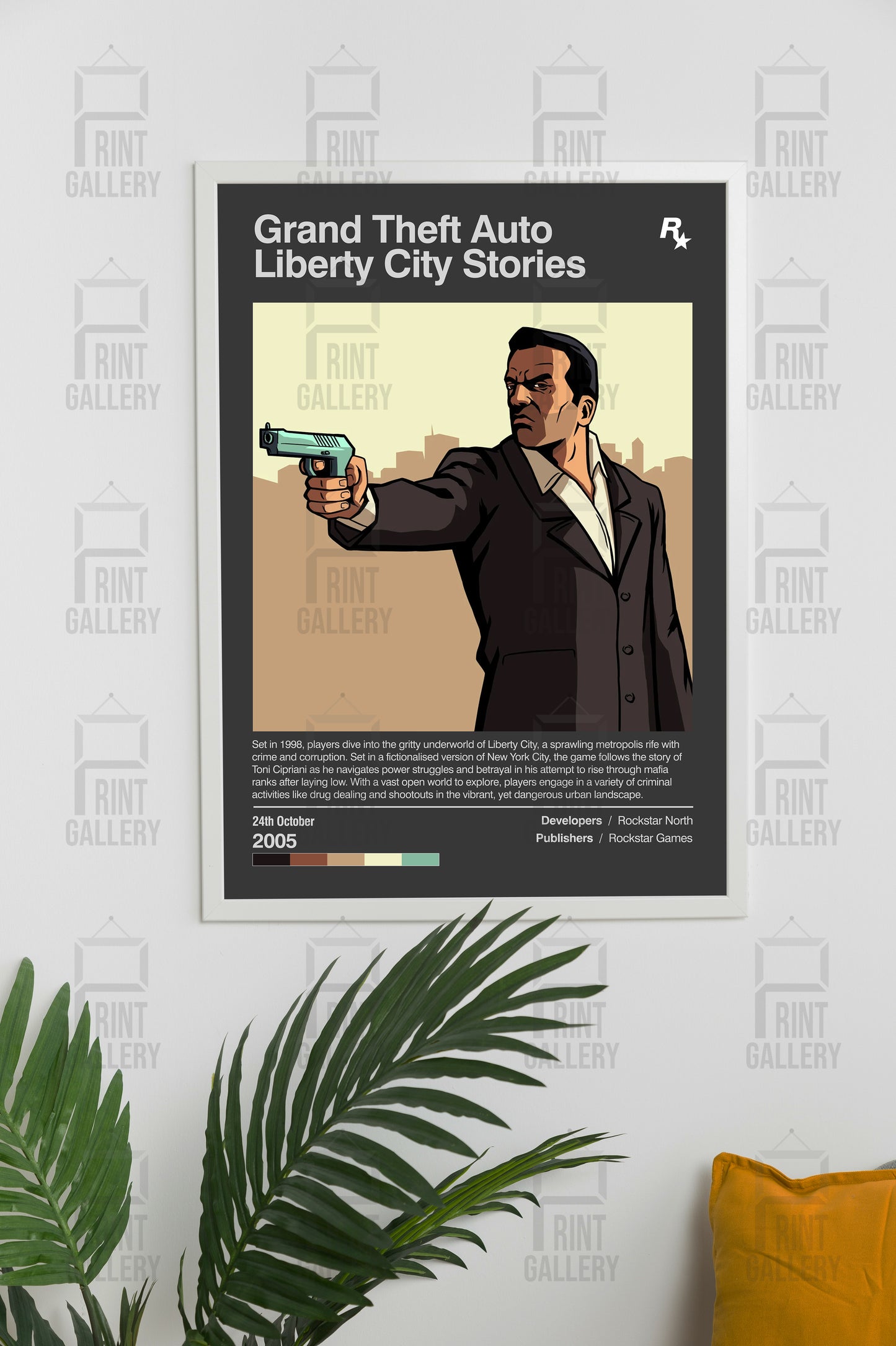 Grand Theft Auto Liberty City Stories Video Game Poster & Digital Download