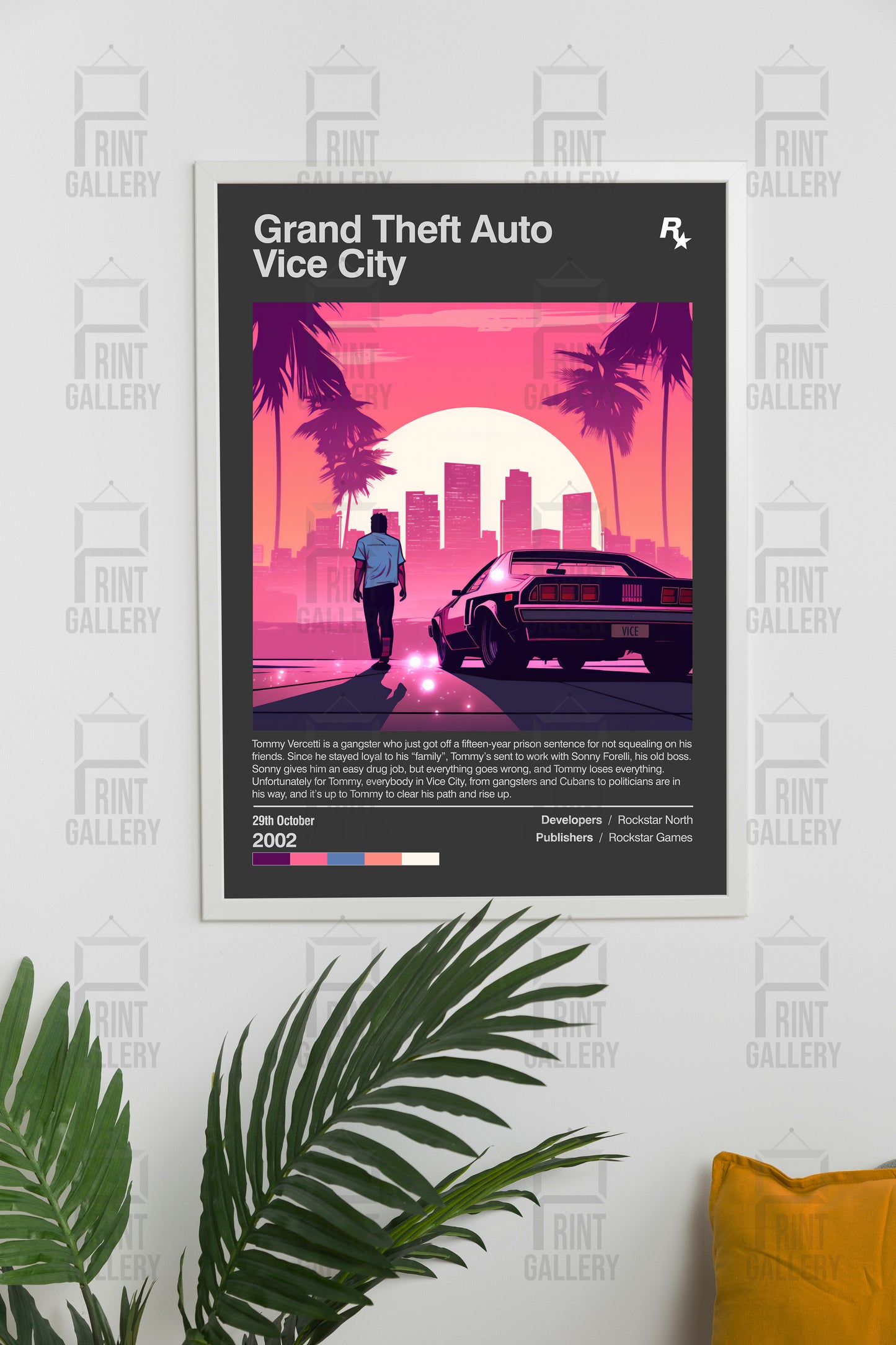 Grand Theft Auto Vice City Video Game Poster & Digital Download