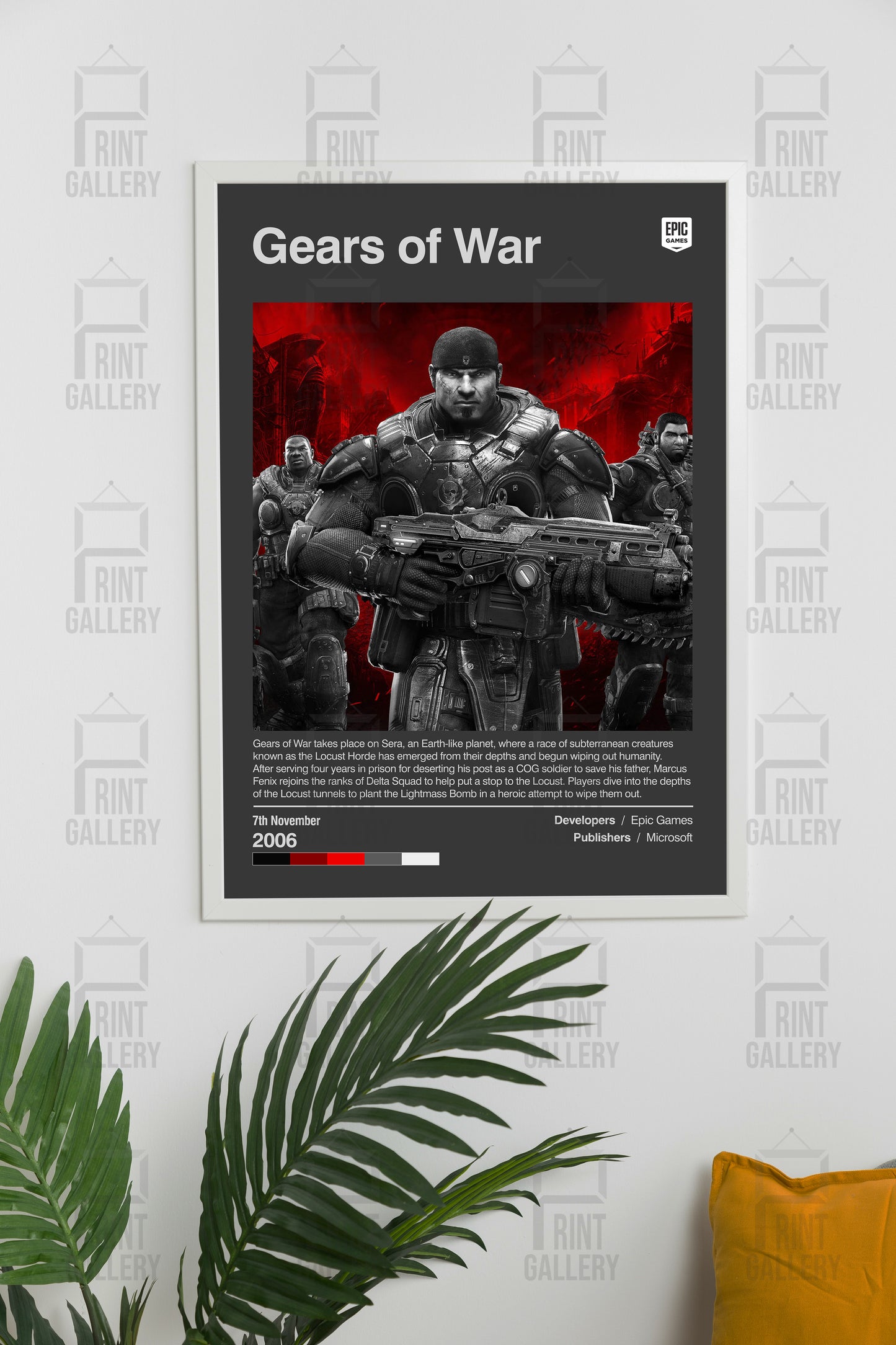 Gears of War Video Game Poster & Digital Download