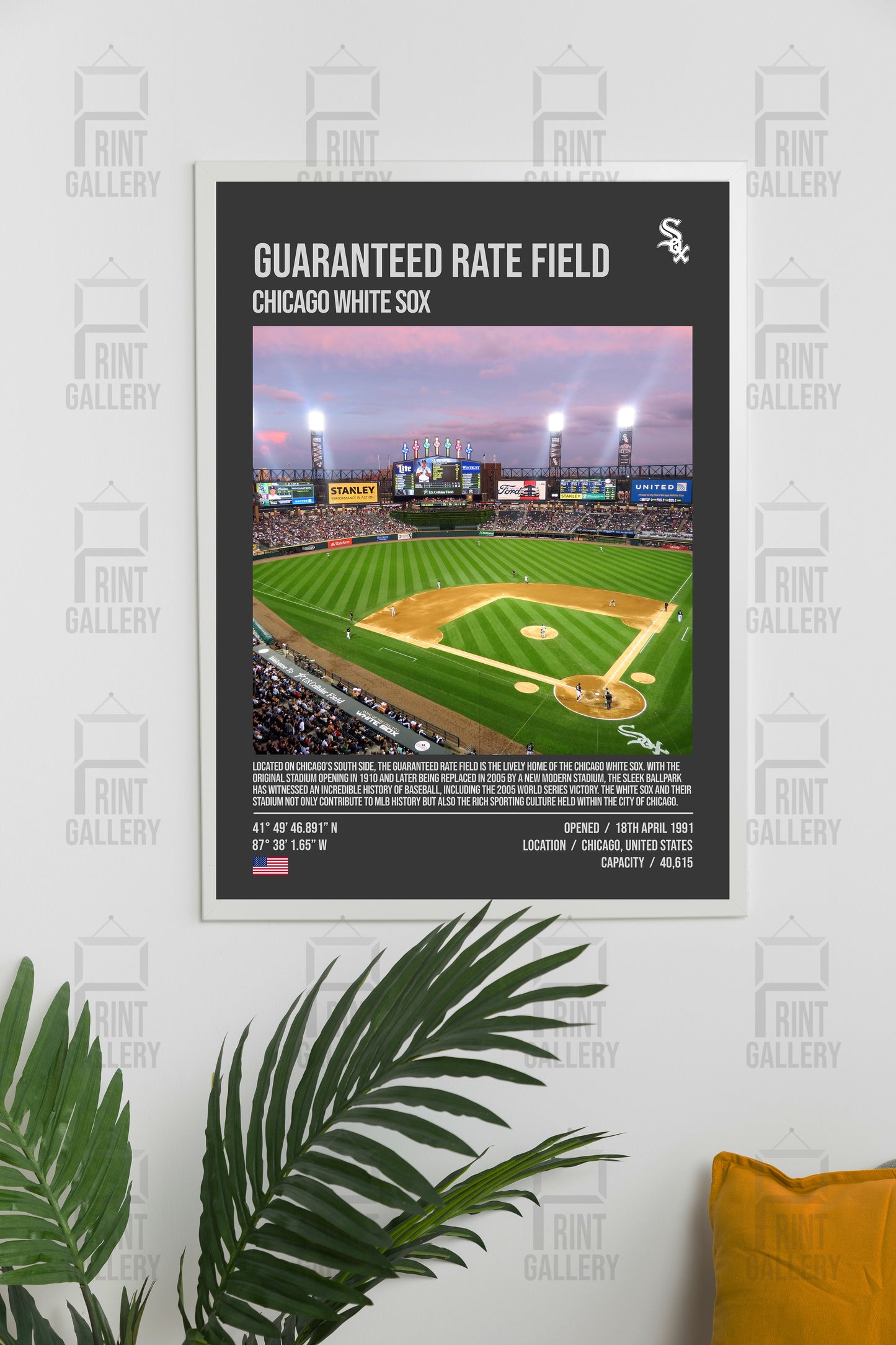 Chicago White Sox Guaranteed Rate Field MLB Stadium Poster & Digital Download