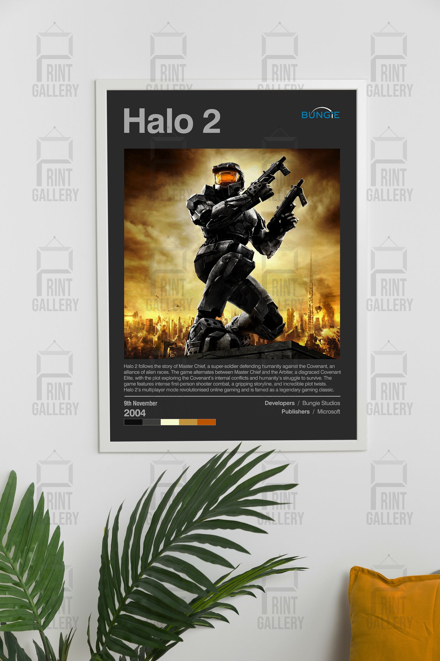 Halo 2 Video Game Poster & Digital Download