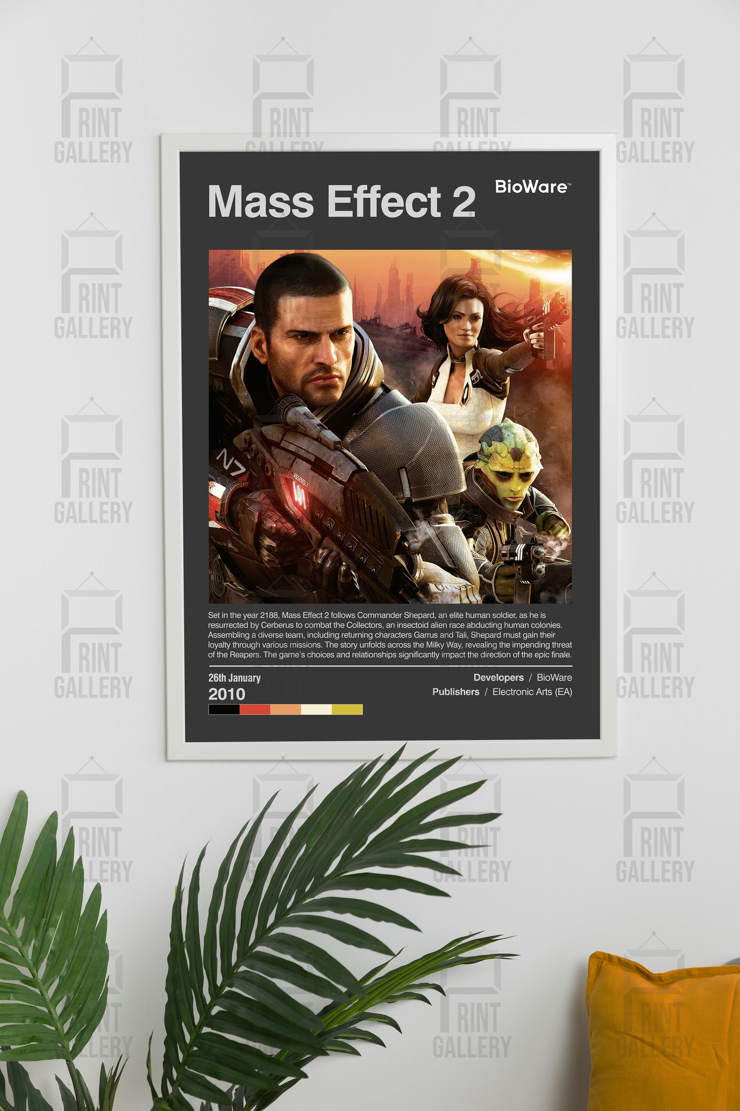 Mass Effect 2 Video Game Poster & Digital Download