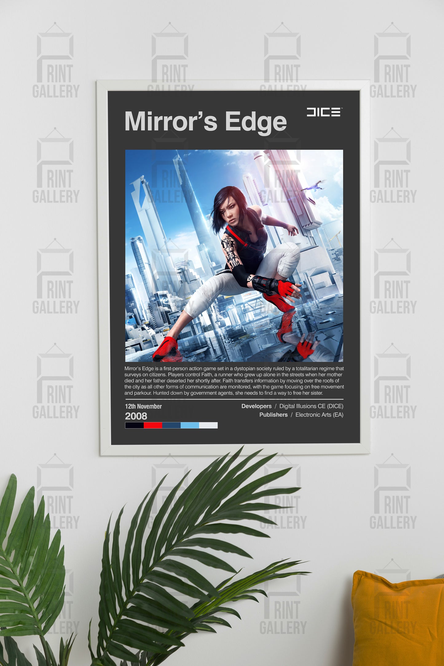 Mirror's Edge Video Game Poster & Digital Download