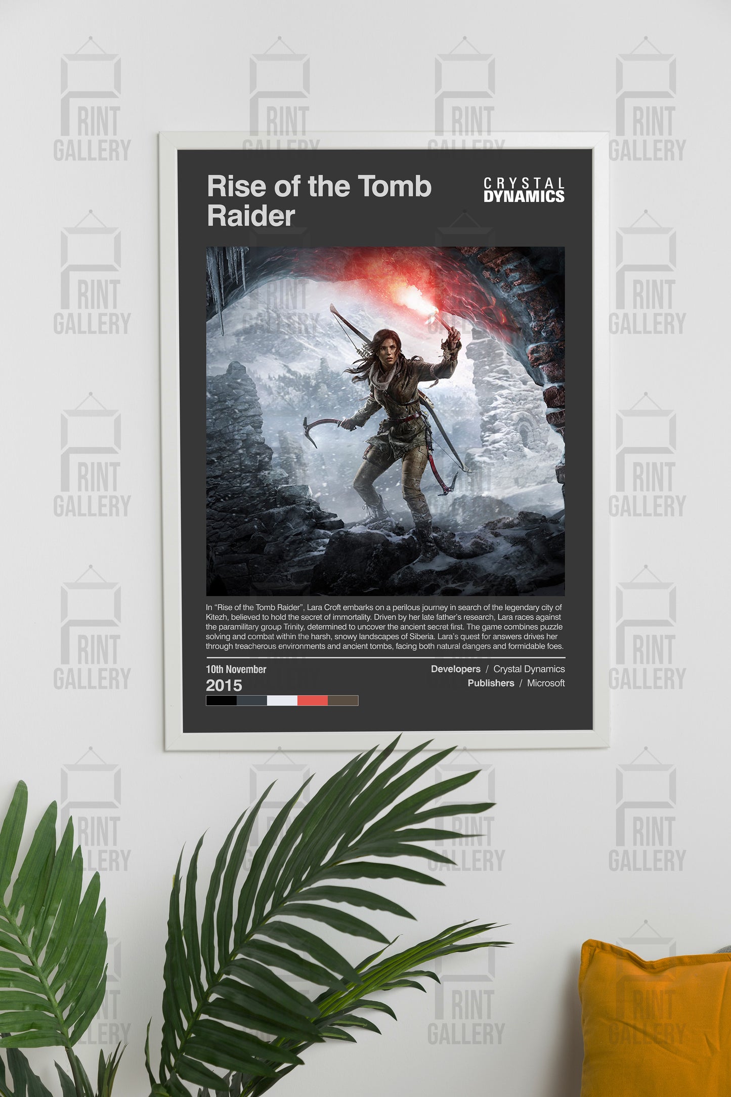 Rise of the Tomb Raider Video Game Poster & Digital Download