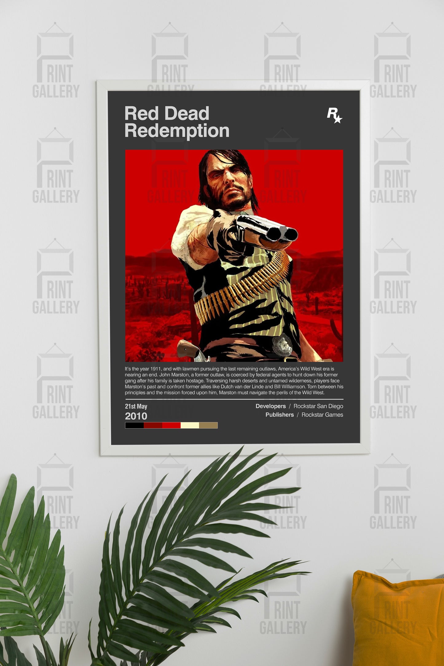 Red Dead Redemption Video Game Poster & Digital Download