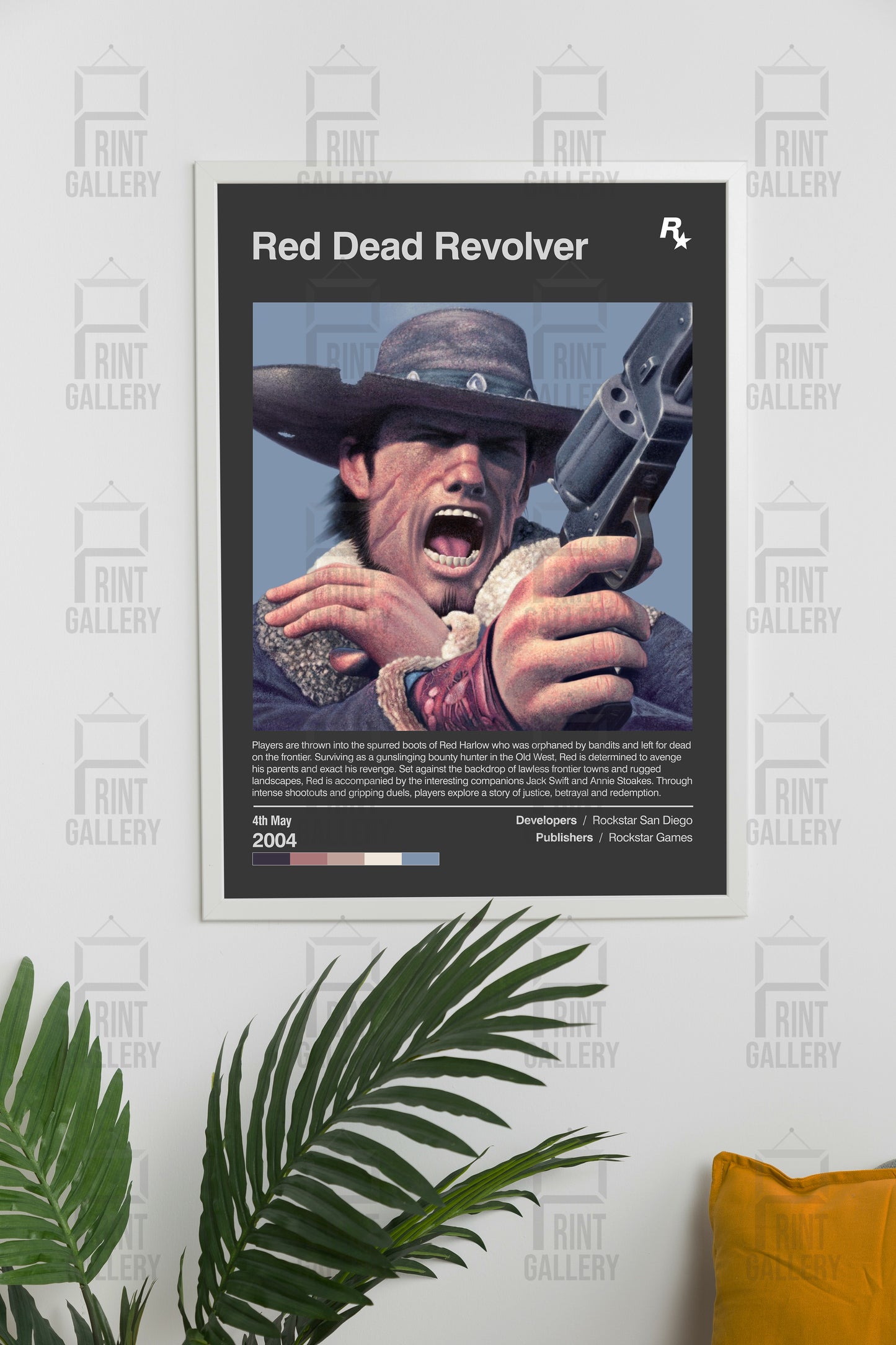 Red Dead Revolver Video Game Poster & Digital Download