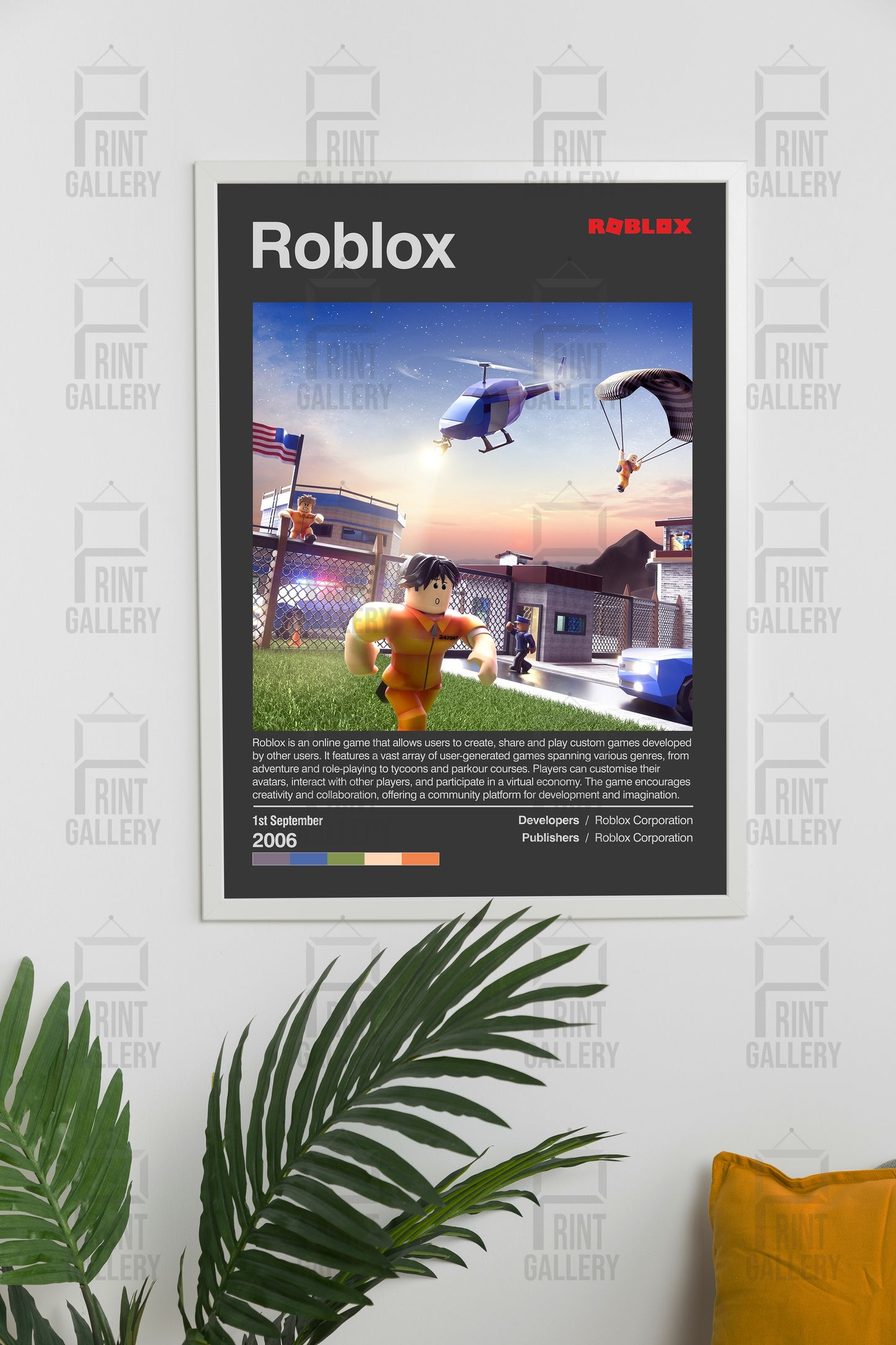 Roblox Video Game Poster & Digital Download