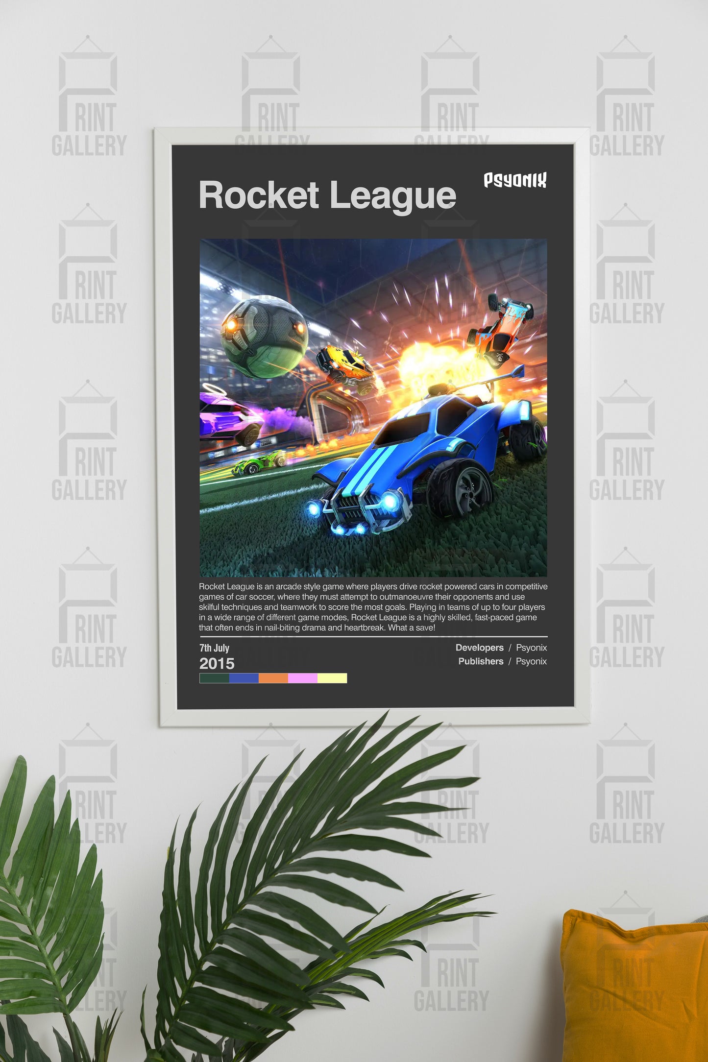 Rocket league Video Game Poster & Digital Download