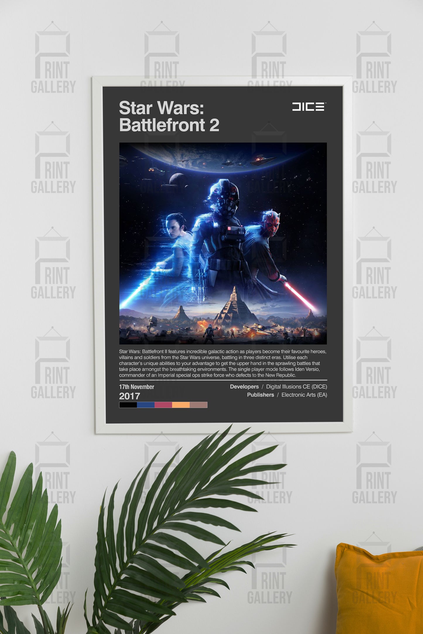 Star Wars Battlefront II Video Game Poster & Digital Download